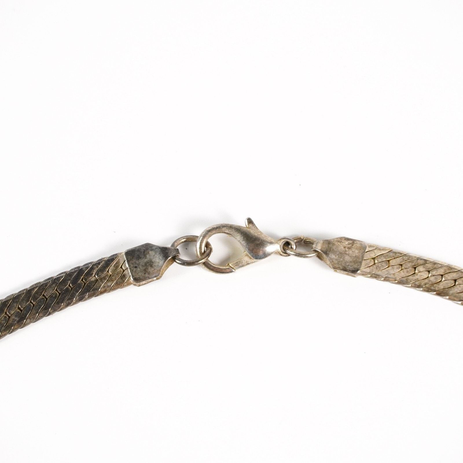 Other Vintage 925 Sterling Silver Flat Herringbone Chain Necklace Size ONE SIZE - 4 Thumbnail