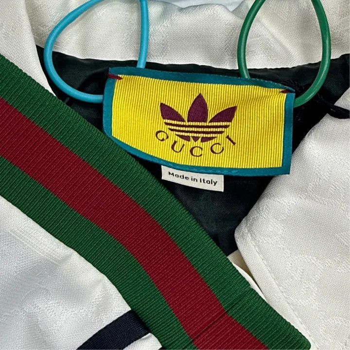 Gucci Gucci x Adidas White Cropped Jacket-2507 Size XS / US 0-2 / IT 36-38 - 3 Thumbnail