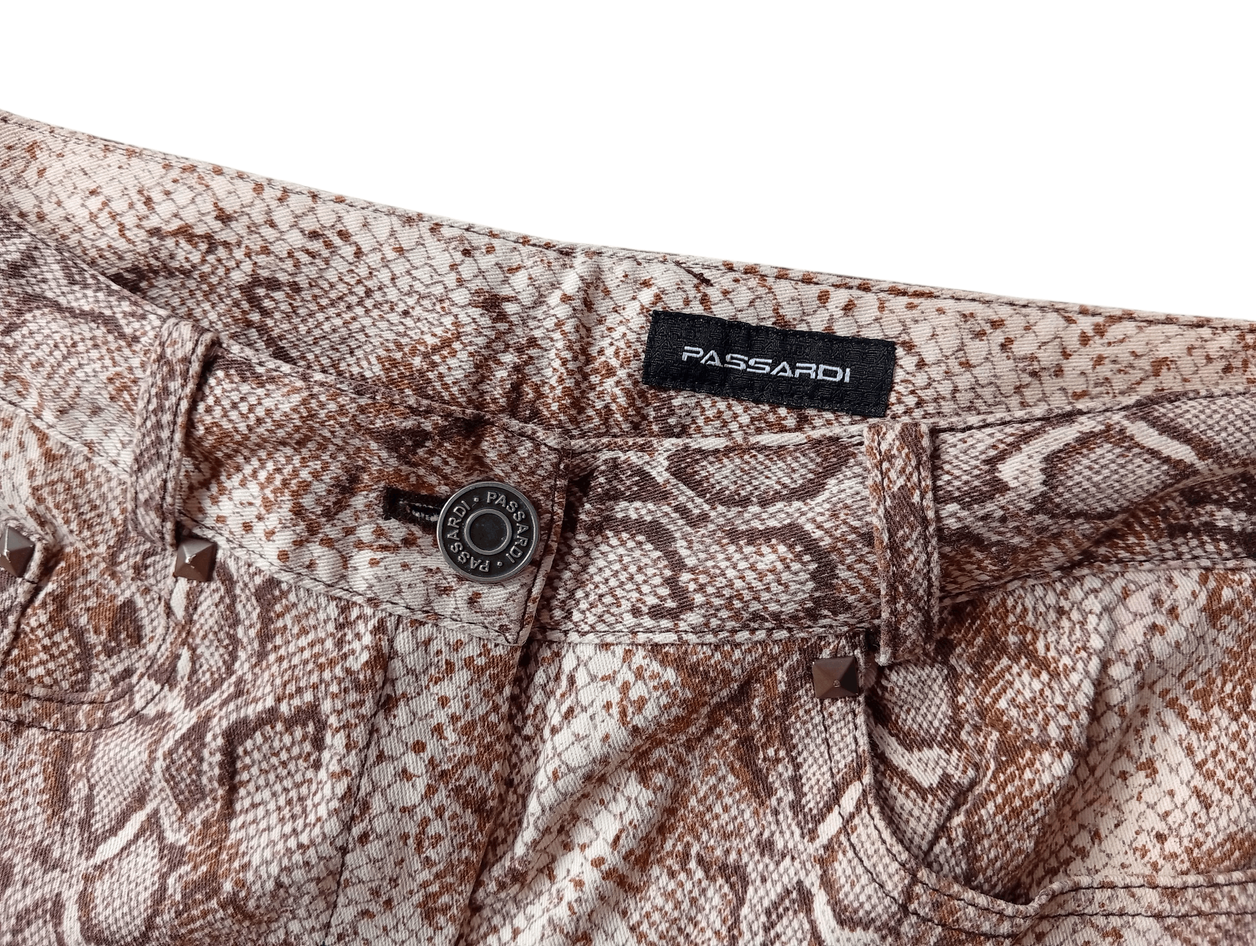 Japanese Brand Pasardi zip python snake skinny pants Size 28" / US 6 / IT 42 - 5 Thumbnail