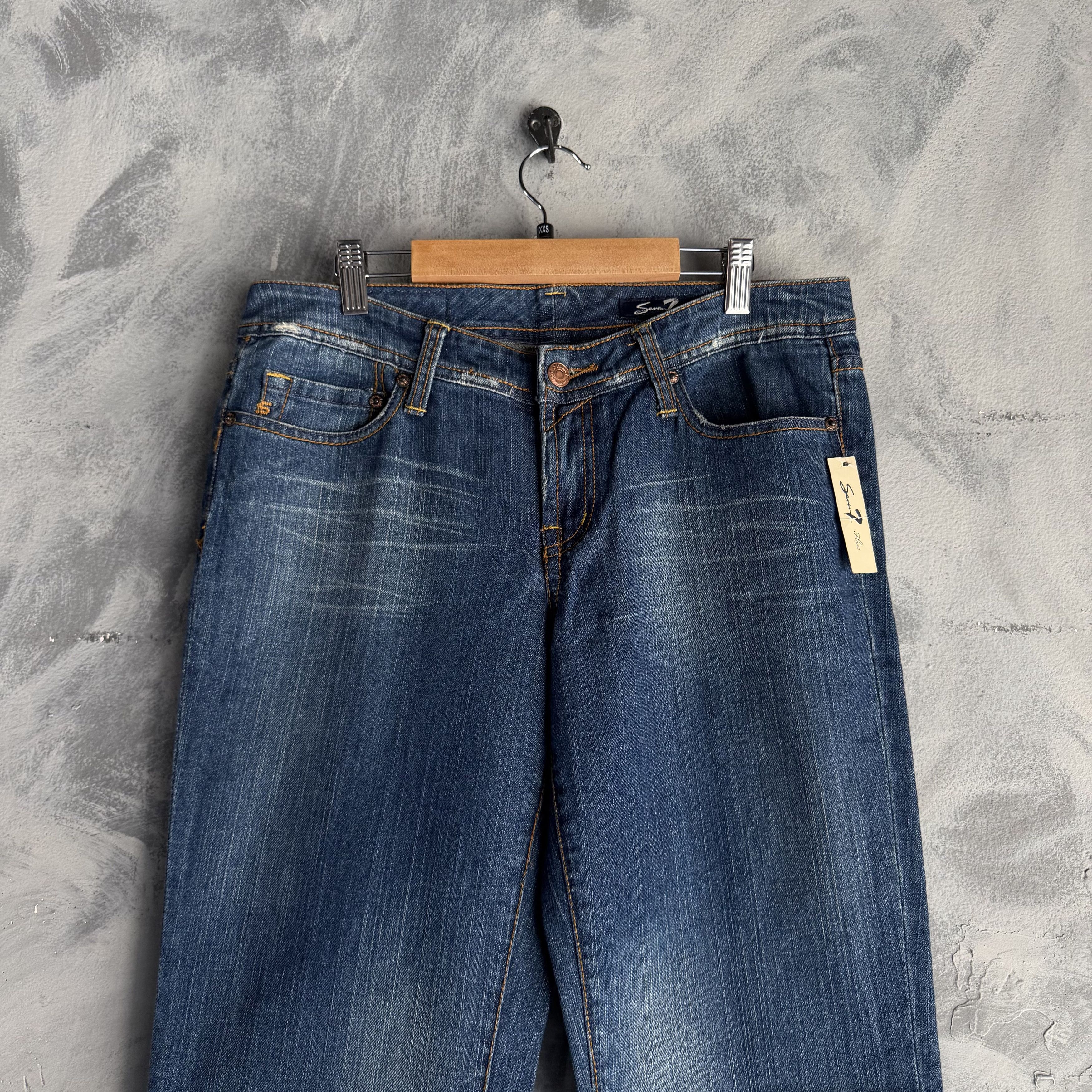 7 For All Mankind 7 For All Mankind Jeans Womens Dojo Flared Denim NWOT Size 32" / US 10 / IT 46 - 6 Thumbnail