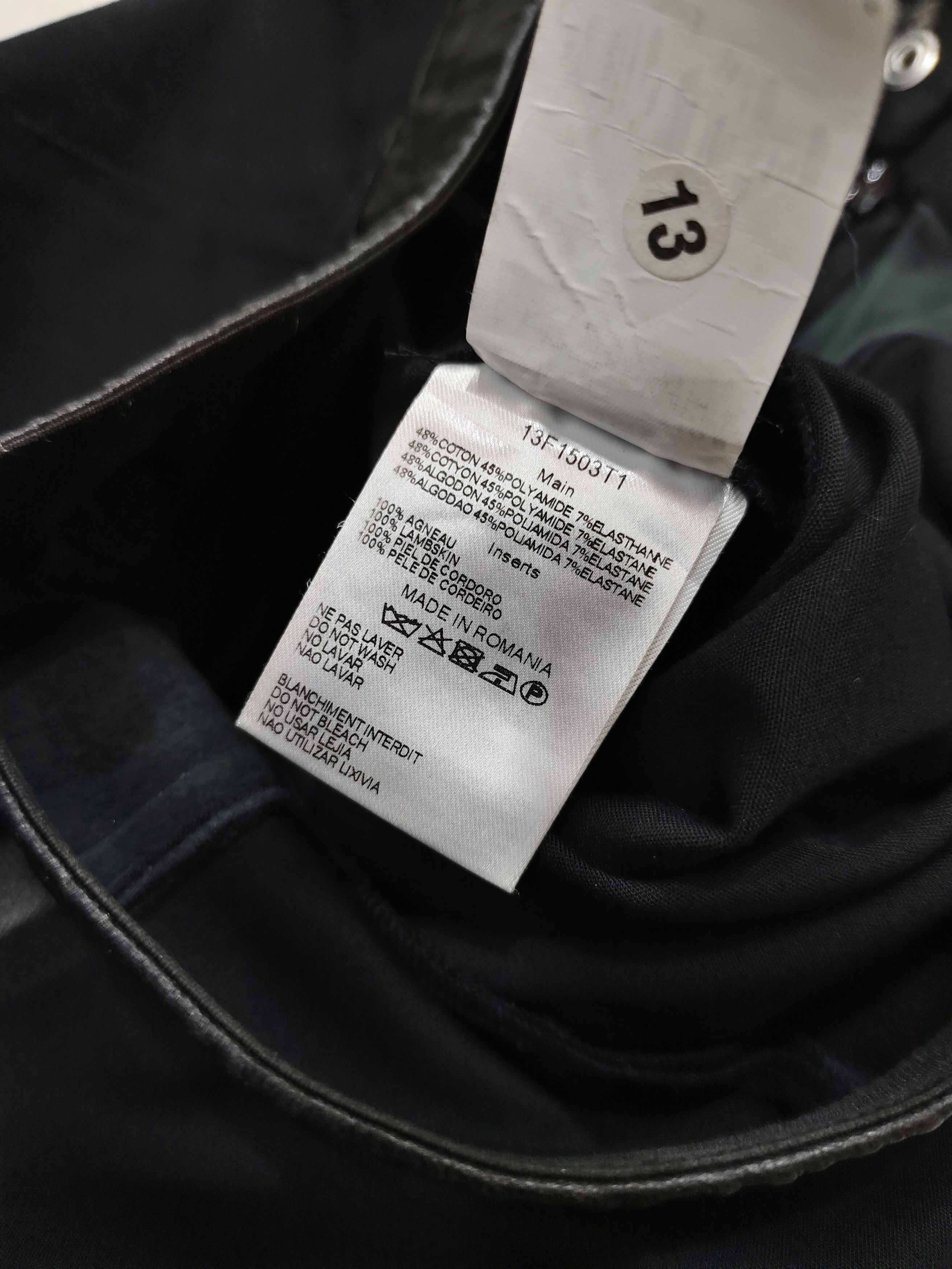 Faith Connexion Faith Connexion❤️‍🔥Tapered Rock Luxe Leather Trim Trousers Size 27" / US 4 / IT 40 - 11 Thumbnail