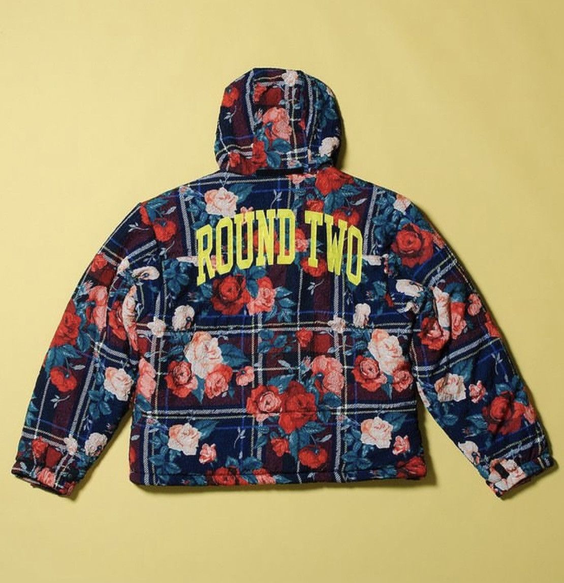 Round Two × Vintage Rare Round Two Floral Puffer Lined Reversible Jacket Size US XL / EU 56 / 4 - 1 Thumbnail