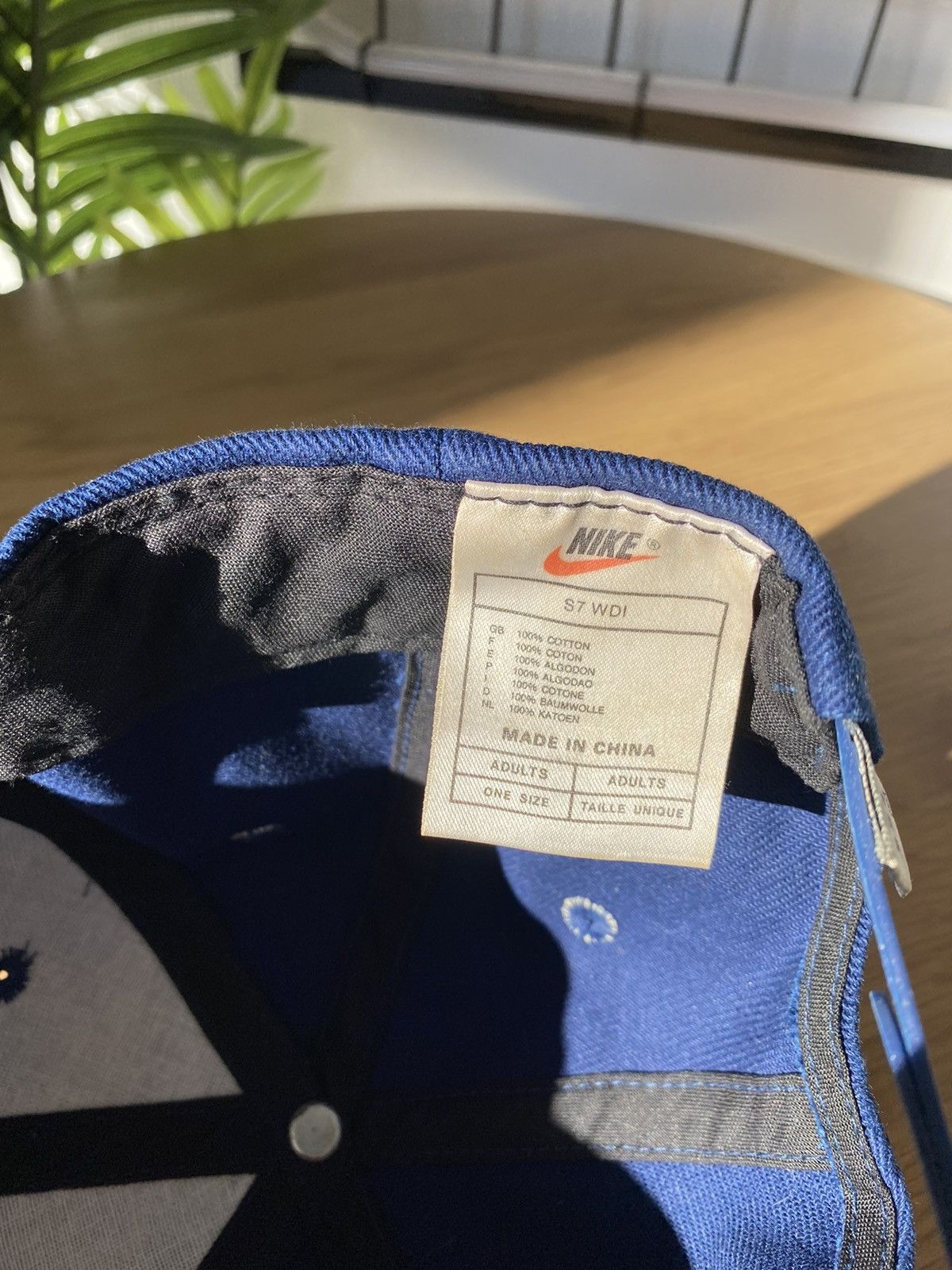 Nike × Vintage Nike Vintage 90’s Hat Navy Blue Logo Cap Rare Unisex OS Men Size ONE SIZE - 10 Thumbnail