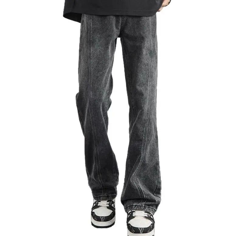 Japanese Brand × Jean Retro loose straight leg micro flared jeans Size US 32 / EU 48 - 4 Thumbnail