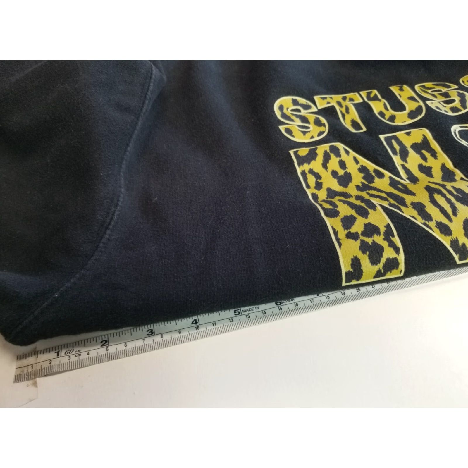 Vintage Stussy Hoodie Women’s Black Graphic Streetwear Sweatshirt Pullover XL Camouflage Logo Pockets Sweatshirt Regular Hooded Pullover Womens Size XL / US 12-14 / IT 48-50 - 3 Thumbnail