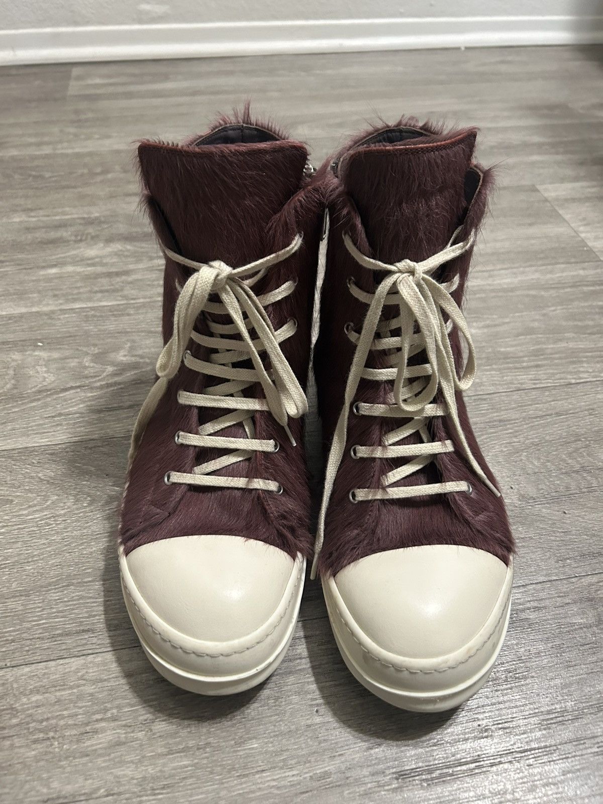 Rick owens pony hair ramones sz 12
