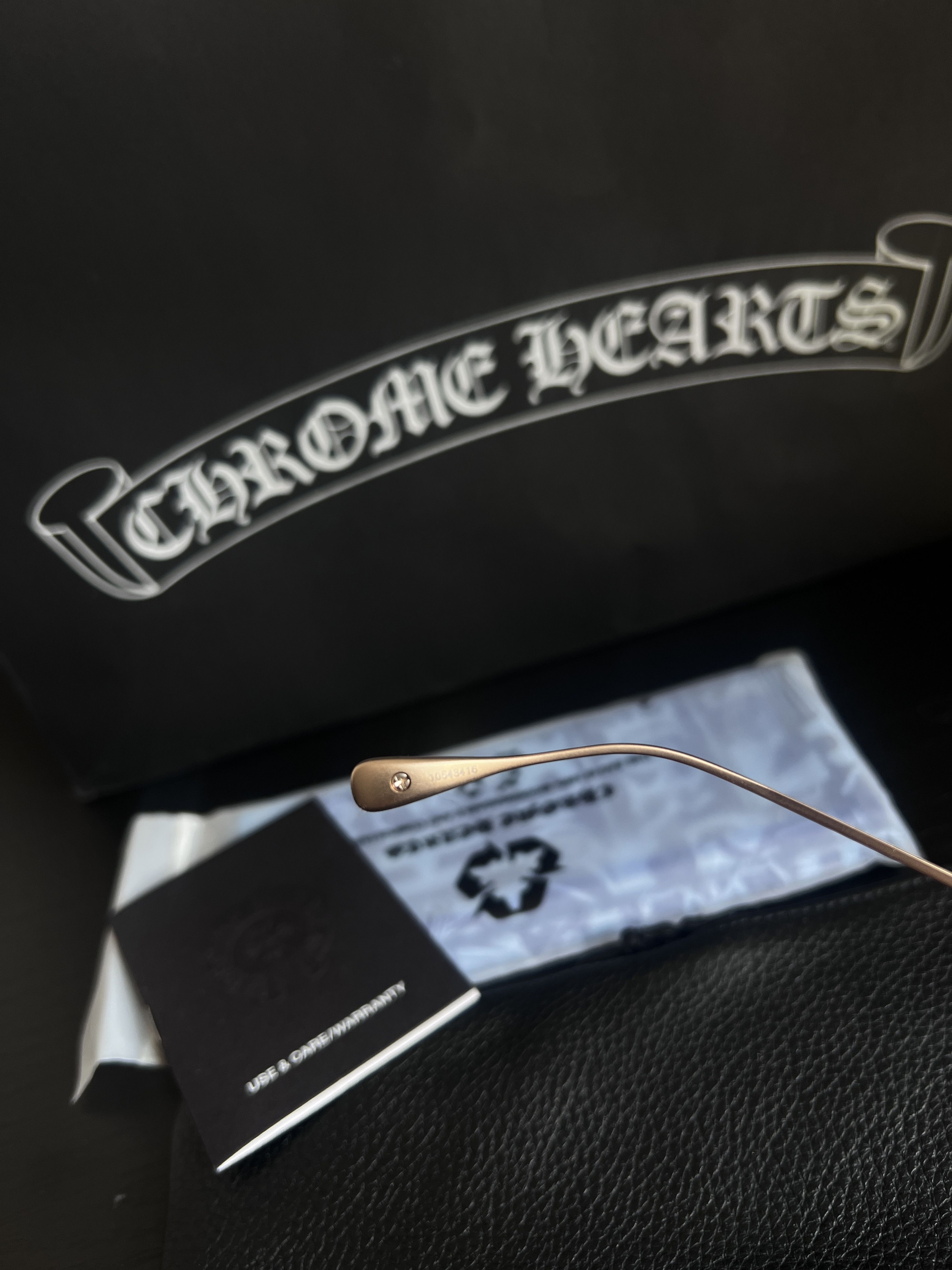 Chrome Hearts Chrome Hearts THICK GOLD PLATED GLASSES Size ONE SIZE - 10 Thumbnail