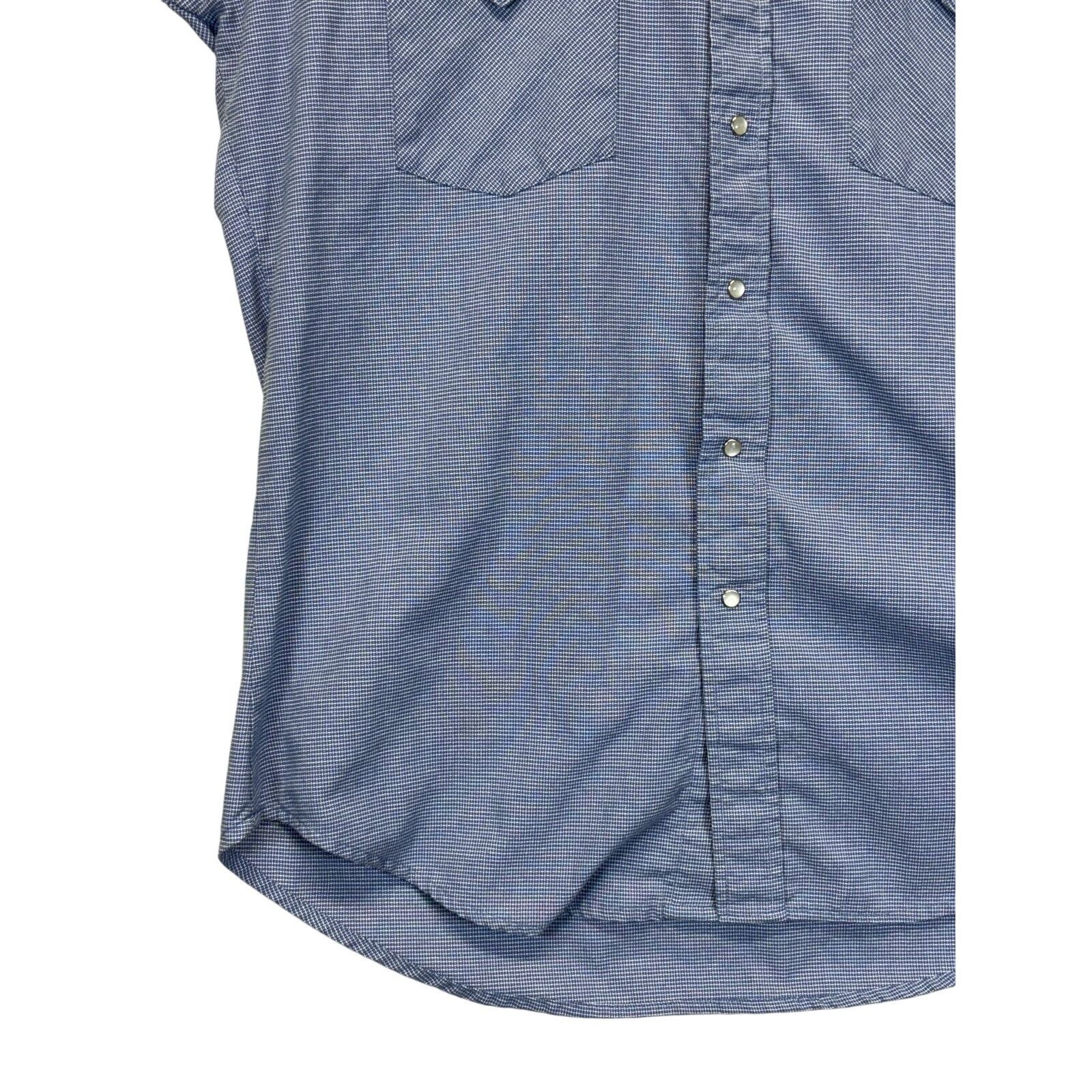 Ruddock Shirts Ruddock Women's Western Pearl Snap Shirt Blue Size M Size M / US 6-8 / IT 42-44 - 8 Thumbnail
