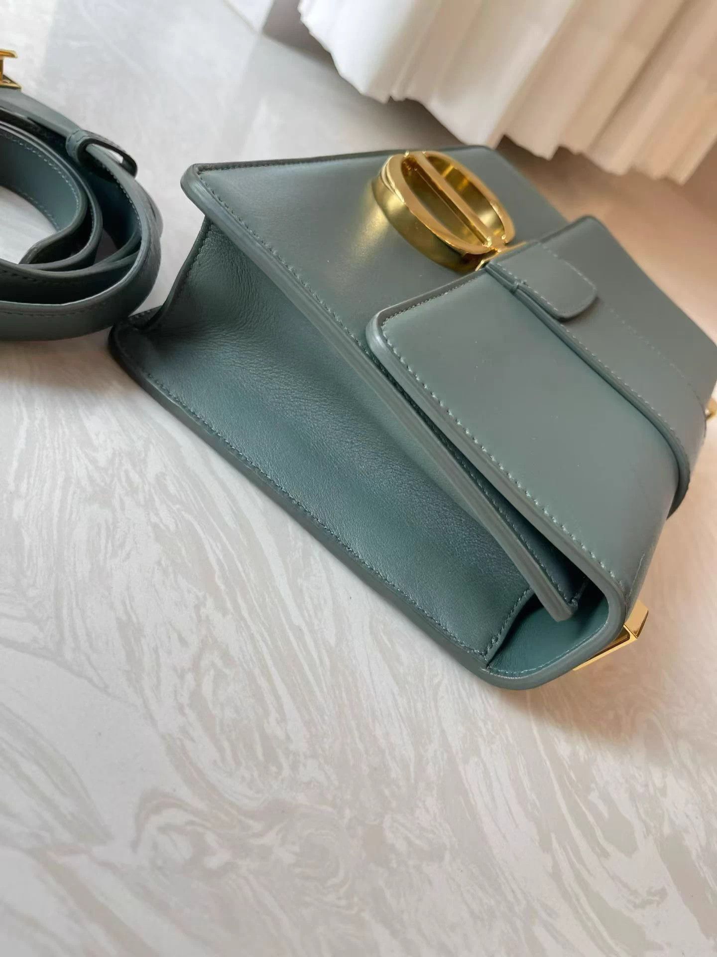 Dior Dior Montaigne 30 Gray Green Gold Buckle AK723 New Size ONE SIZE - 6 Thumbnail