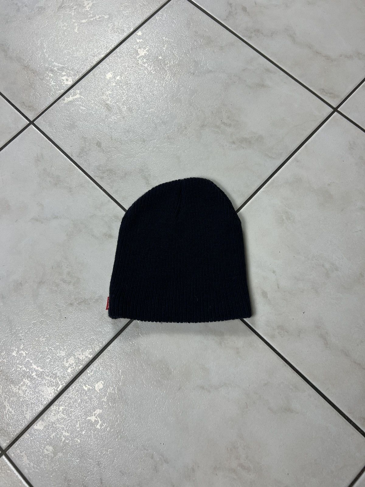 Supreme Supreme OG basic beanie navy knitted small logo hat cap Size ONE SIZE - 7 Thumbnail