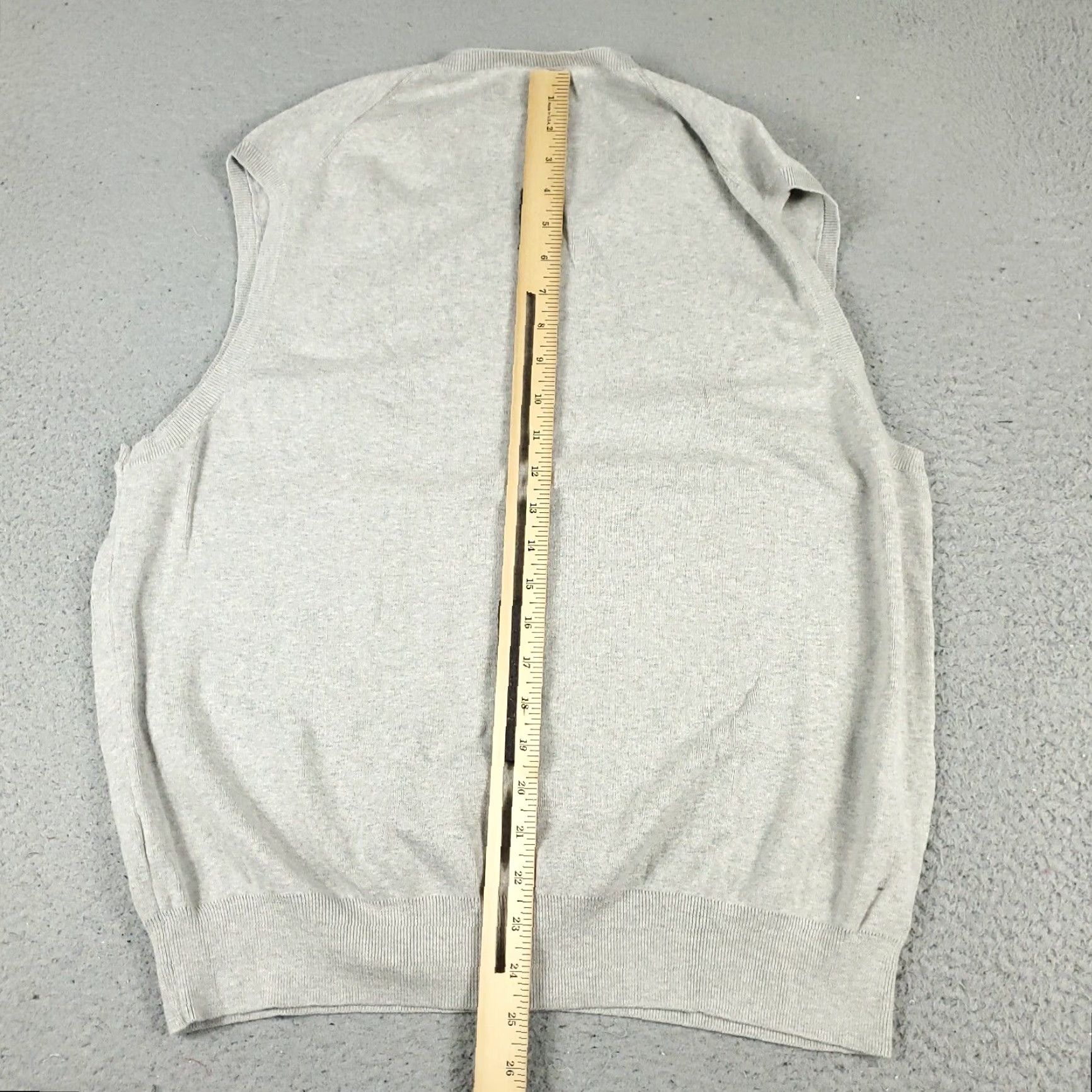 Ralph Lauren Ralph Lauren Mens Gray Pony V Neck Vest XL Cotton Pullover Sweater Size US XL / EU 56 / 4 - 7 Thumbnail