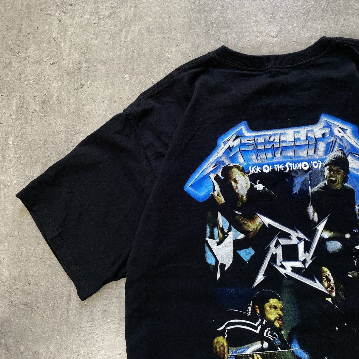 Metallica Metallica Sick of the Studio 2007 Vintage Tour Merch T-Shirt Size US XL / EU 56 / 4 - 7 Thumbnail