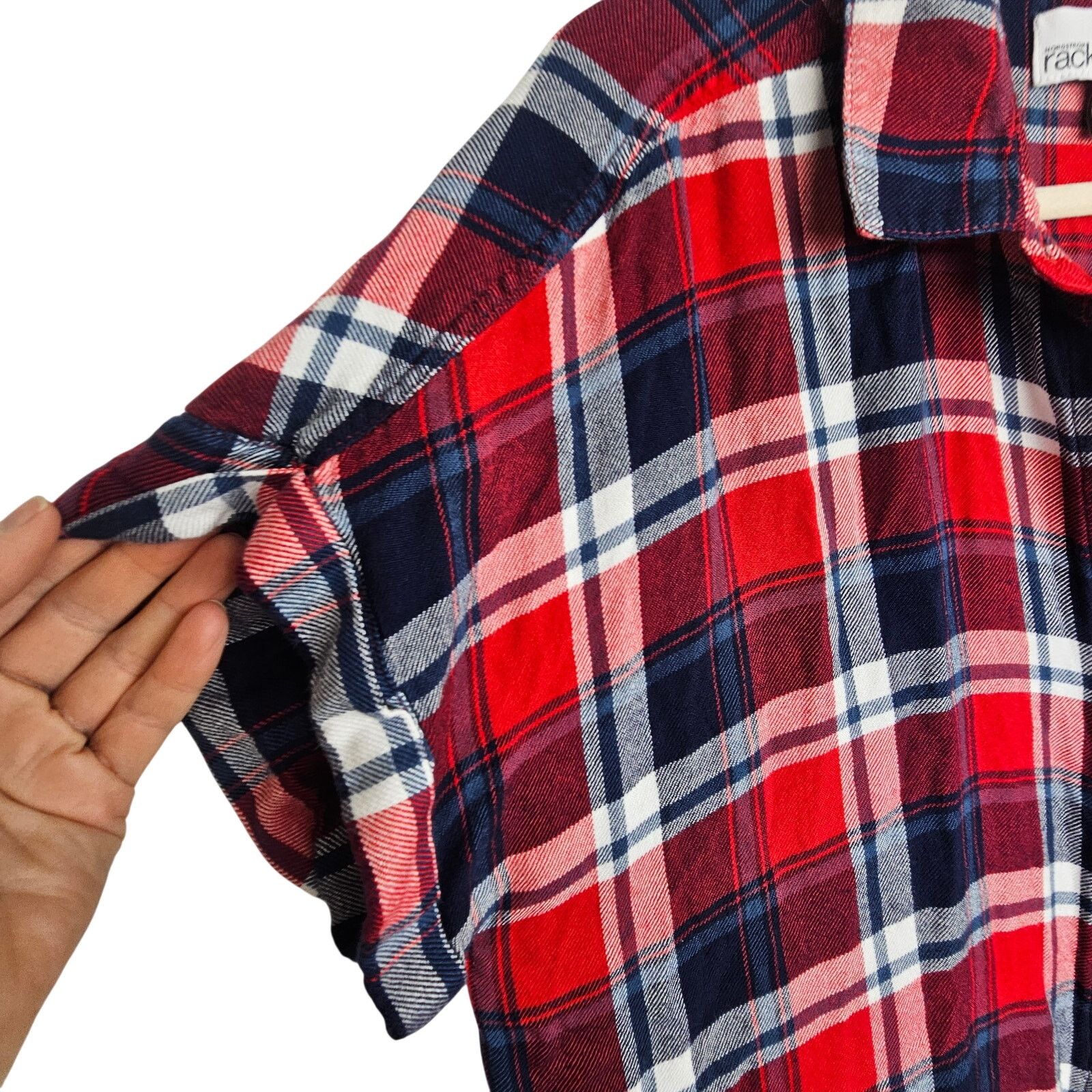 Nordstrom Nordstrom Rack Womens Plaid Button Shirt XL Western Grunge Size XL / US 12-14 / IT 48-50 - 4 Thumbnail
