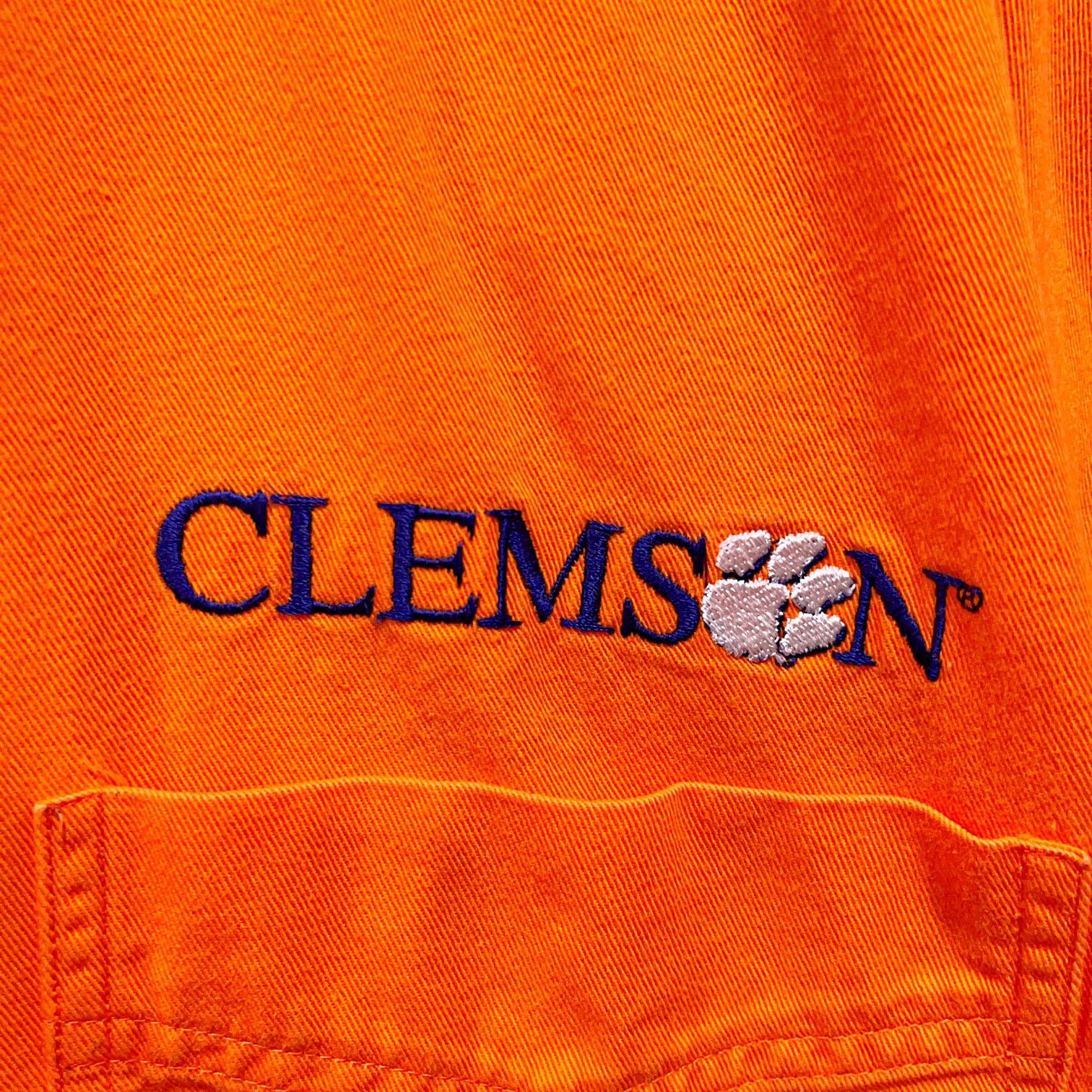 Other Clemson Tigers Twill Button Down Shirt Orange VTG Mens L Size US L / EU 52-54 / 3 - 3 Thumbnail