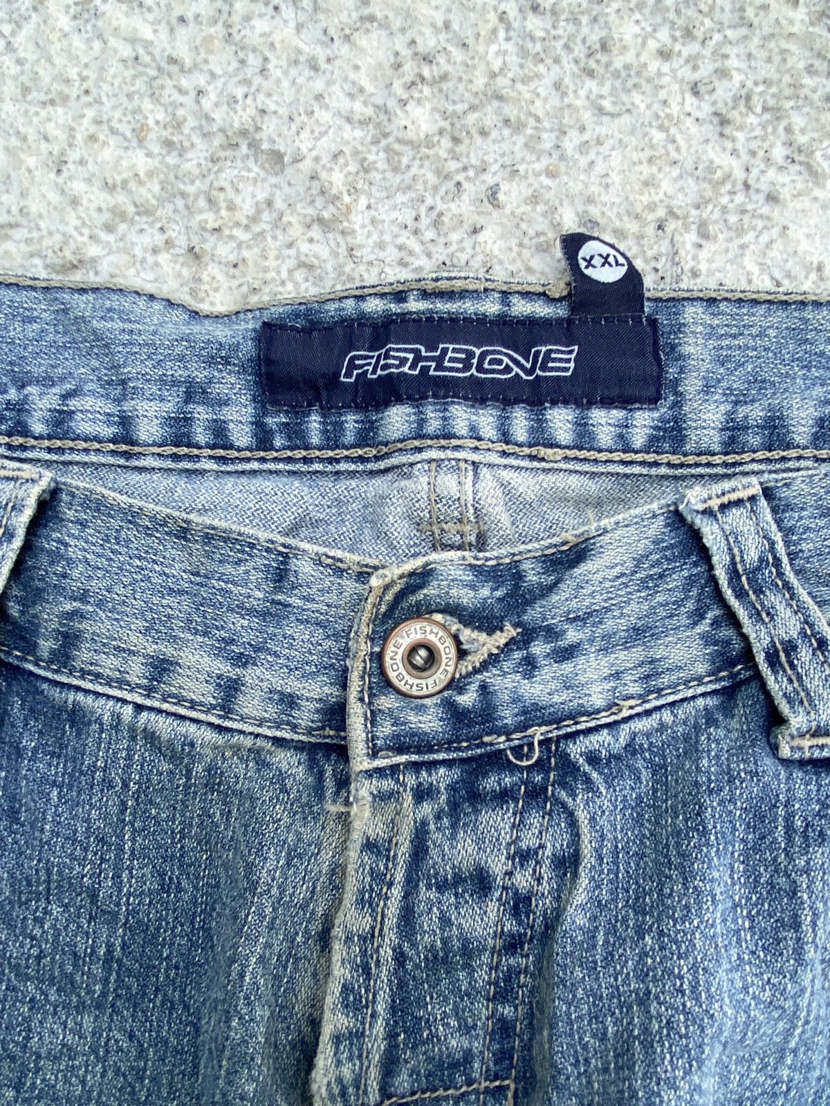 Hysteric Glamour × Japanese Brand × Vintage Flare Baggy Fishbone Denim Size US 37 - 8 Thumbnail