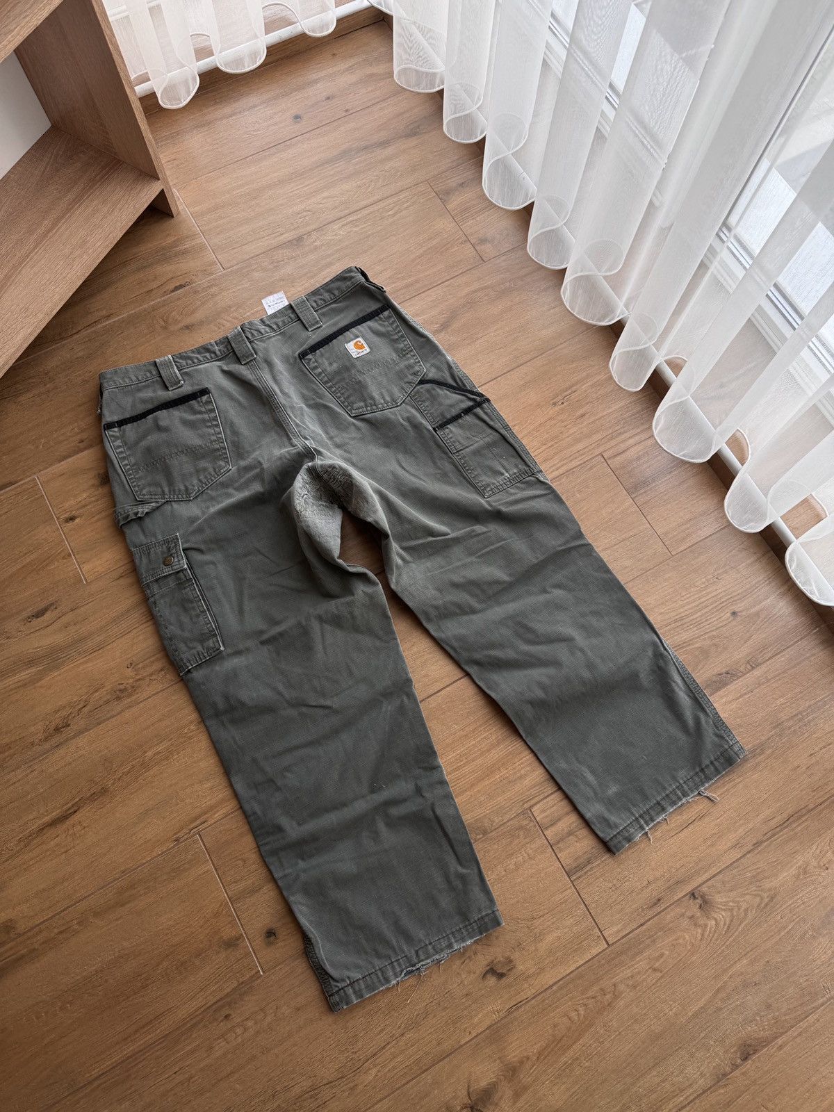 Carhartt × Vintage Vintage Carhartt Workwear Cargo Green Streetwear Pants Size US 38 / EU 54 - 9 Thumbnail