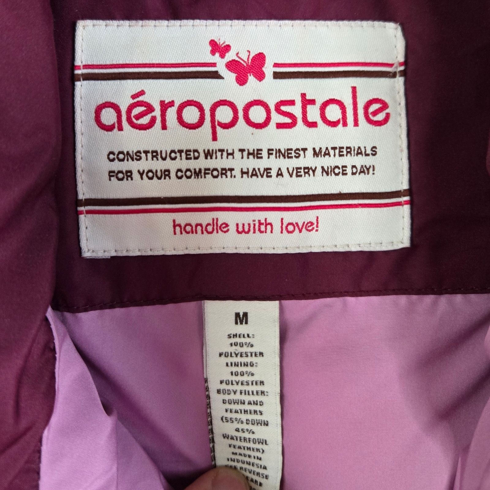 Aeropostale Y2K Aeropostale Purple Puffer Vest Size Medium Size M / US 6-8 / IT 42-44 - 6 Thumbnail