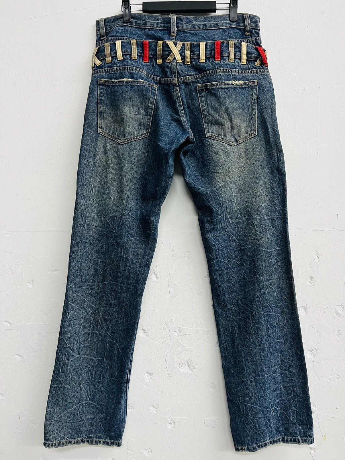 If Six Was Nine × Japanese Brand × Le Grande Bleu (L.G.B.) Japanese Brand Jungle Storm Double Waist Denim Size US 35 - 13 Thumbnail