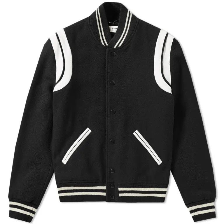Saint Laurent Paris o1s1wg110925 354718 Saint Laurent Teddy in Wool Jacket Black Size US S / EU 44-46 / 1 - 1 Thumbnail