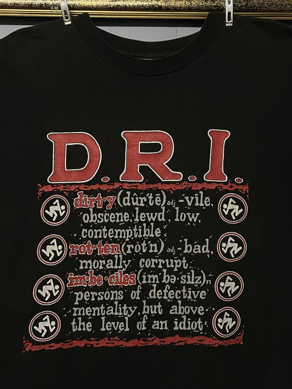 Band Tees Vtg 90s Original Single Stitch Dirty Rotten Imbeciles Og Tee Size US XL / EU 56 / 4 - 3 Thumbnail