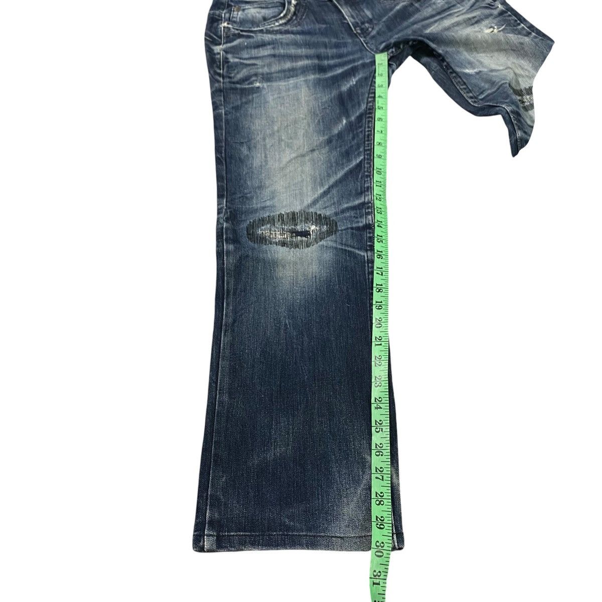 If Six Was Nine × Japanese Brand × Le Grande Bleu (L.G.B.) Pasta Denim Distressed Size 32 Blue Black Colour Size US 32 / EU 48 - 21 Thumbnail