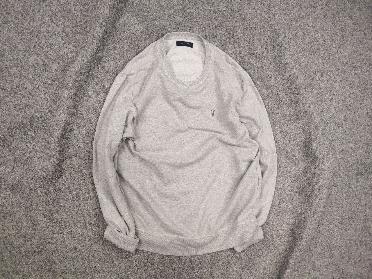 Allsaints Allsaints raven crew neck ramskull Gray Sweatshirt Size US S / EU 44-46 / 1 - 1 Thumbnail