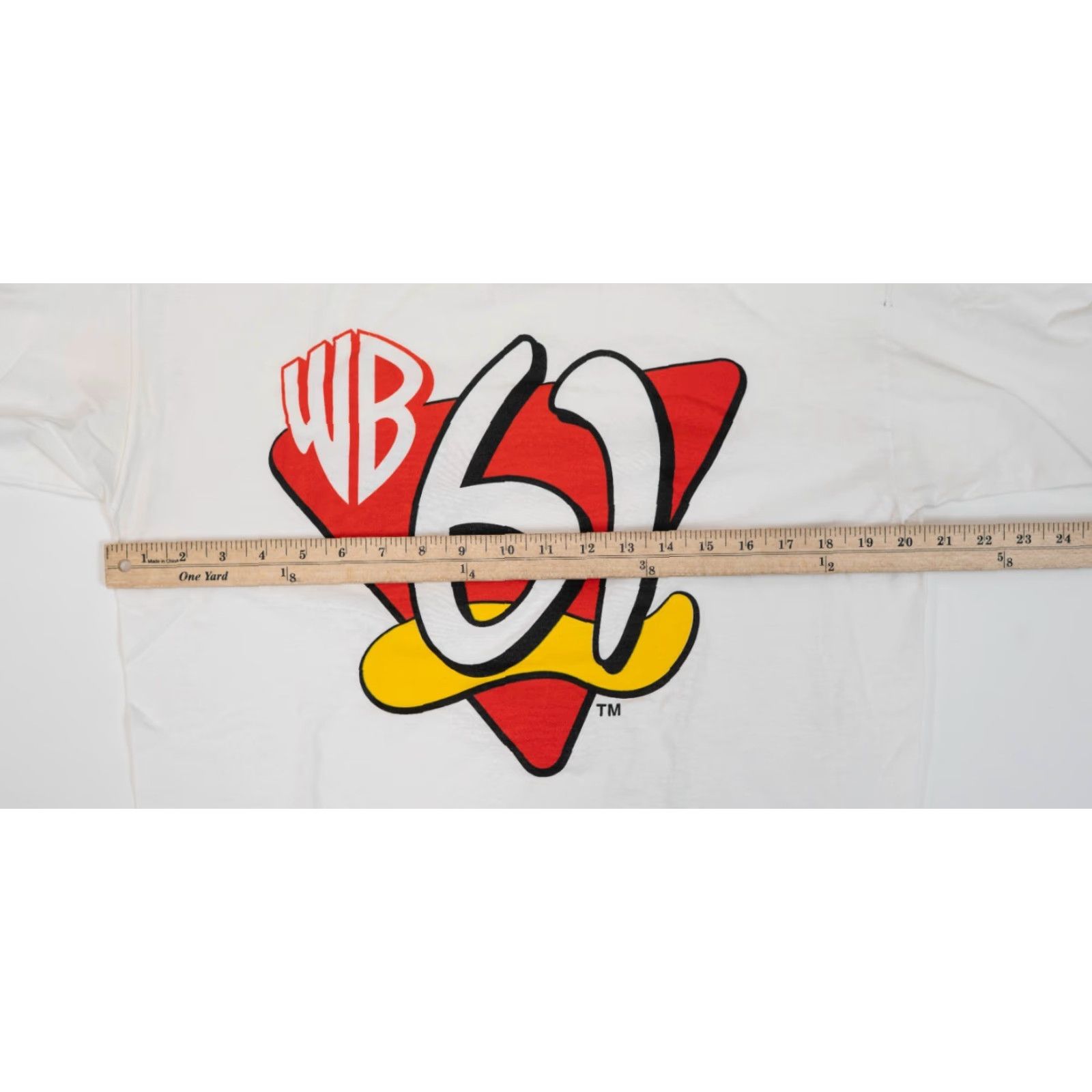 Vintage VINTAGE Warner Bros T-Shirt 90s Promo White Cotton Short Sleeve Crew Neck M Men Size US M / EU 48-50 / 2 - 6 Thumbnail