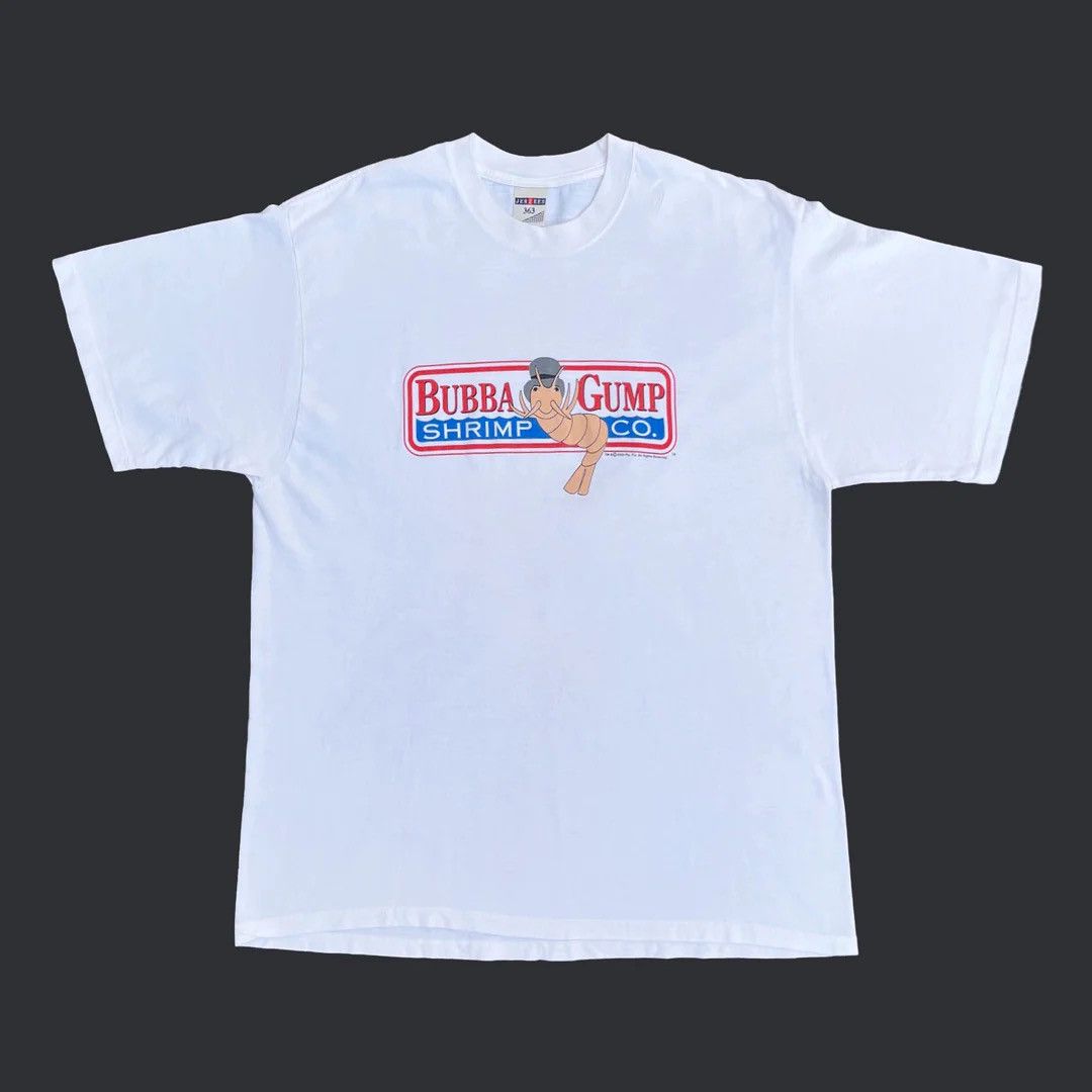 Jerzees × Vintage Forrest Gump 2000 Vintage Bubba Gump Movie Promo T-Shirt Size US XL / EU 56 / 4 - 1 Thumbnail