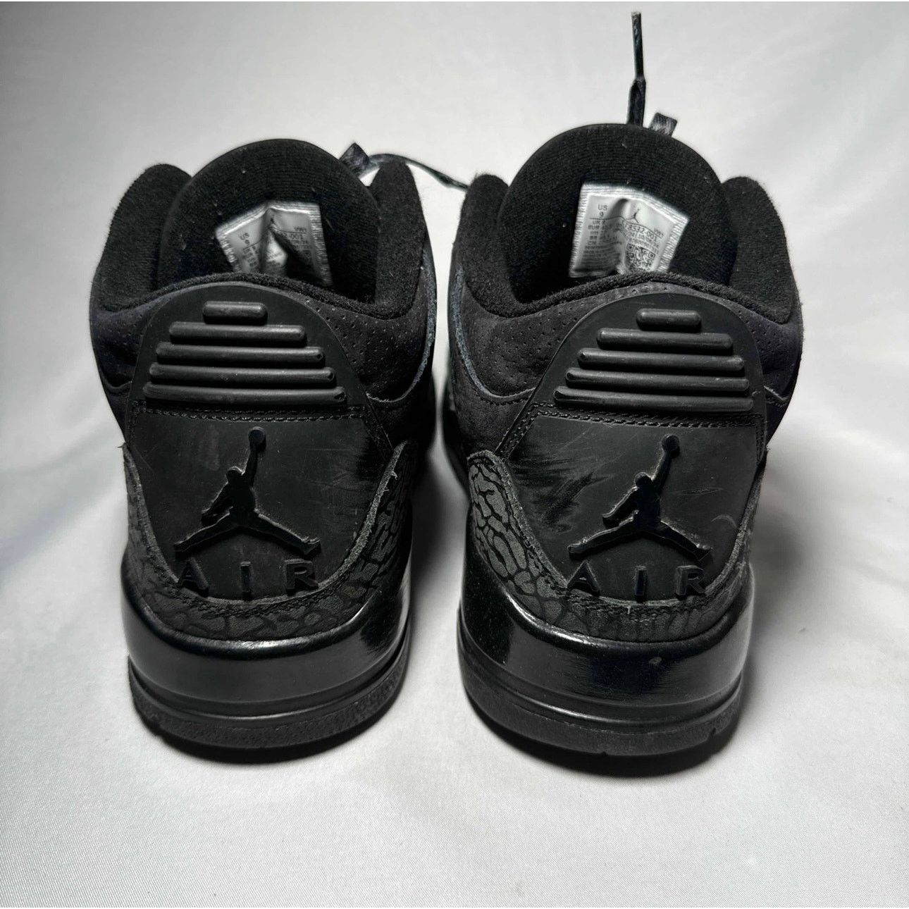 Jordan Brand × Nike Size 9 - Nike Air Jordan 3 Retro Black Cat 2025 Men's Shoes Size US 9 / EU 42 - 6 Thumbnail