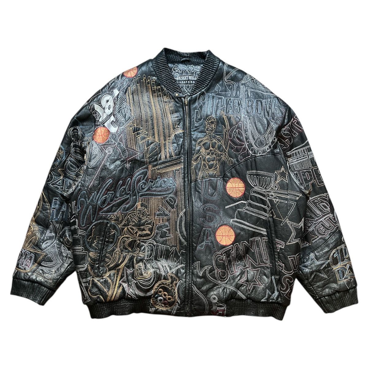 Other vintage desert well world champion leather jacket Size US XXL / EU 58 / 5 - 1 Thumbnail