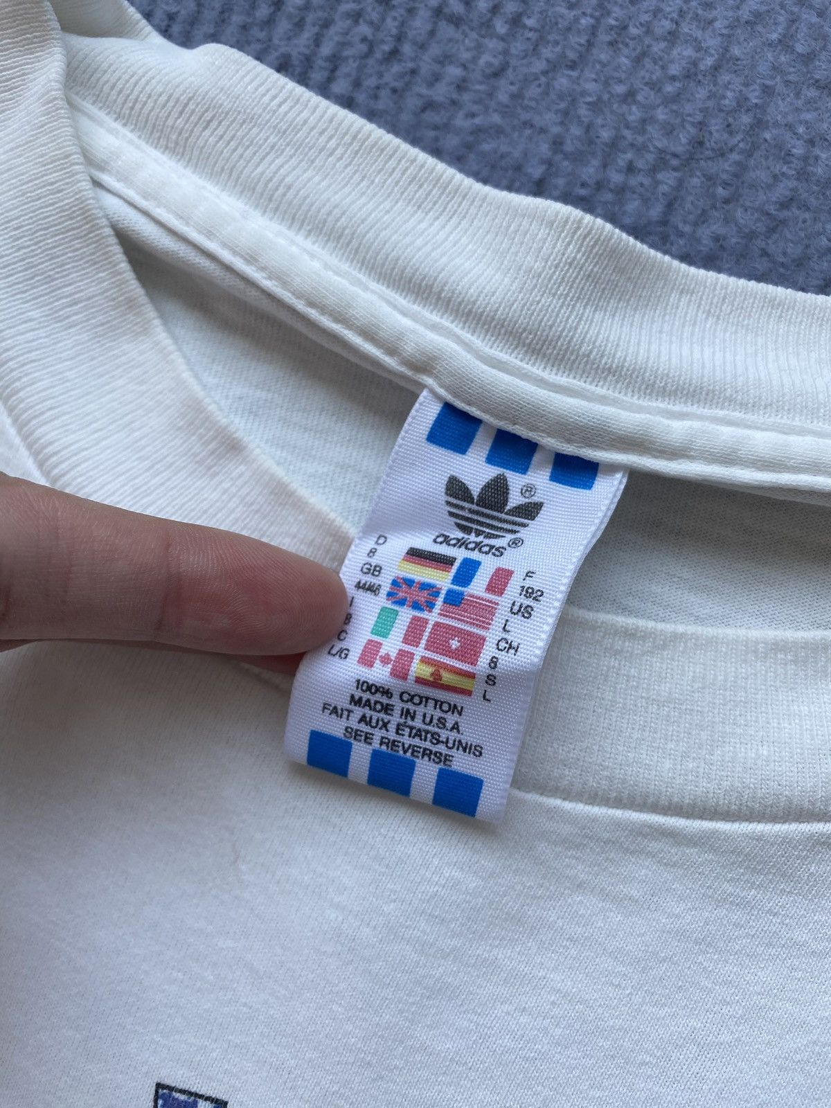 Adidas Vintage 90’s Adidas USA Football Tee🇺🇸✨ Size US L / EU 52-54 / 3 - 4 Thumbnail