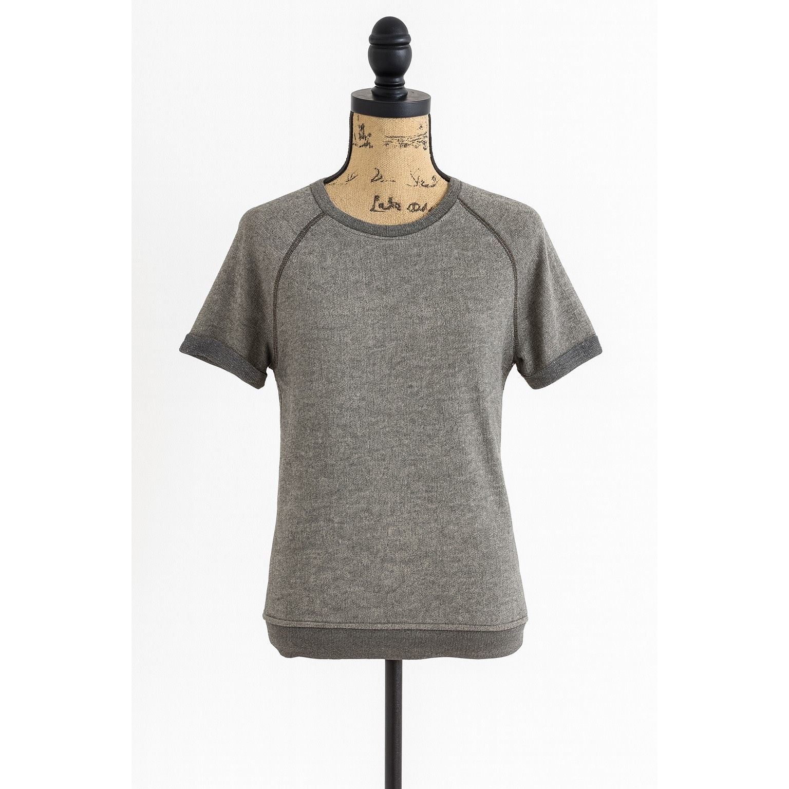 Other Alternative Earth Women’s Gray Organic Cotton Raglan Tee Siz Size S / US 4 / IT 40 - 1 Thumbnail