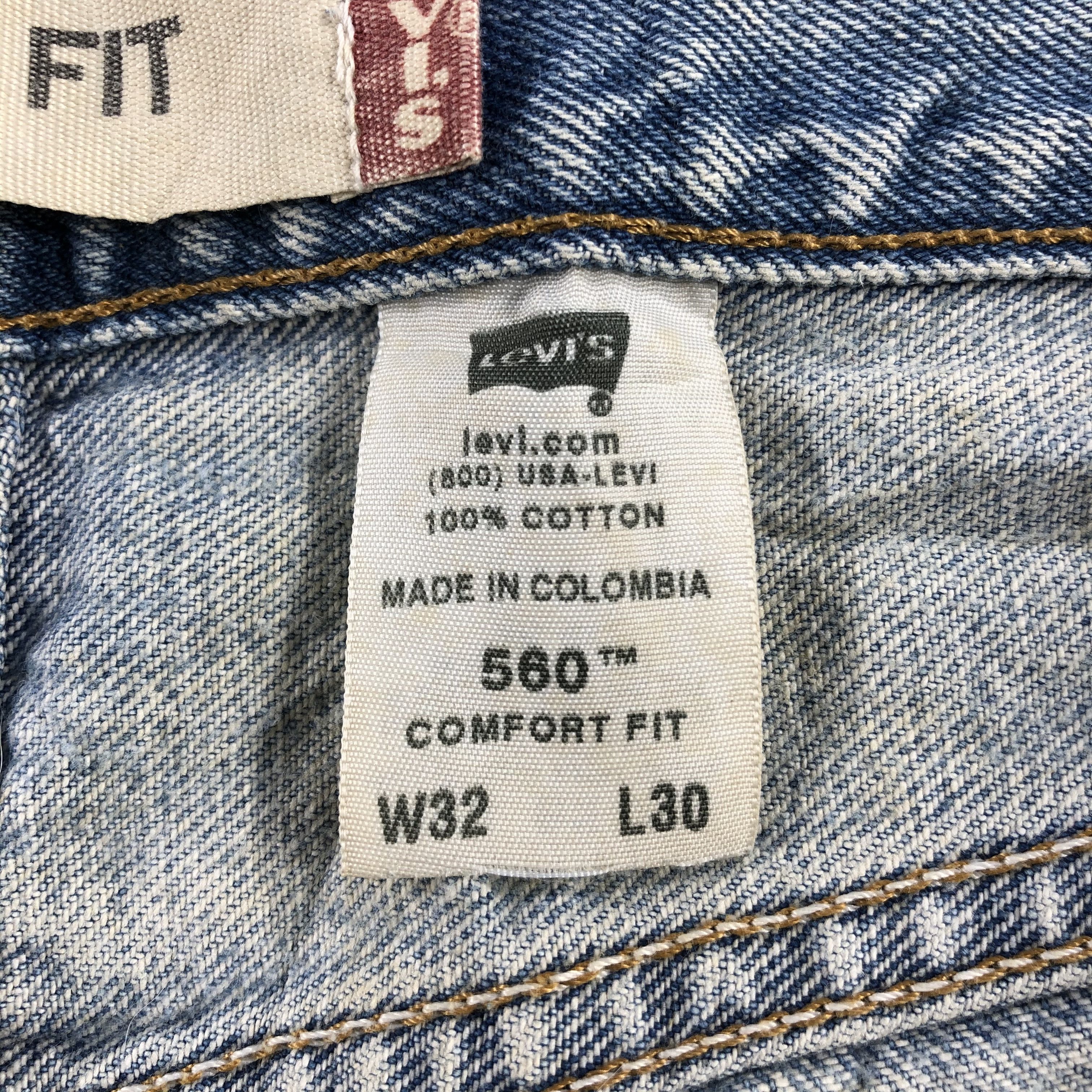 Levi's Vintage Light Wash Levis 560 Jeans-J2280 Size US 32 / EU 48 - 11 Thumbnail