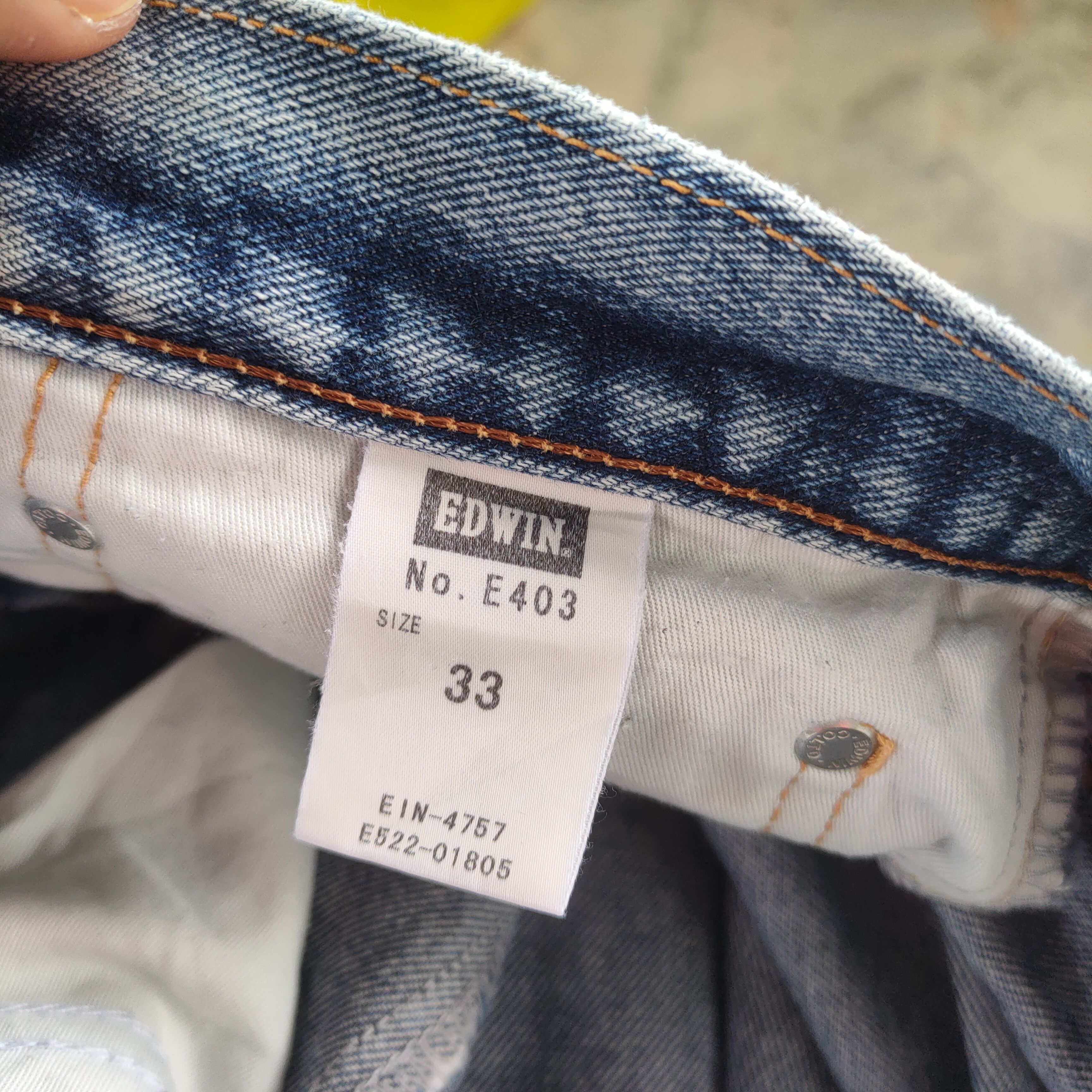 Edwin W34 VINTAGE EDWIN FADED DISTRESSED JEANS PANTS Size US 34 / EU 50 - 12 Thumbnail