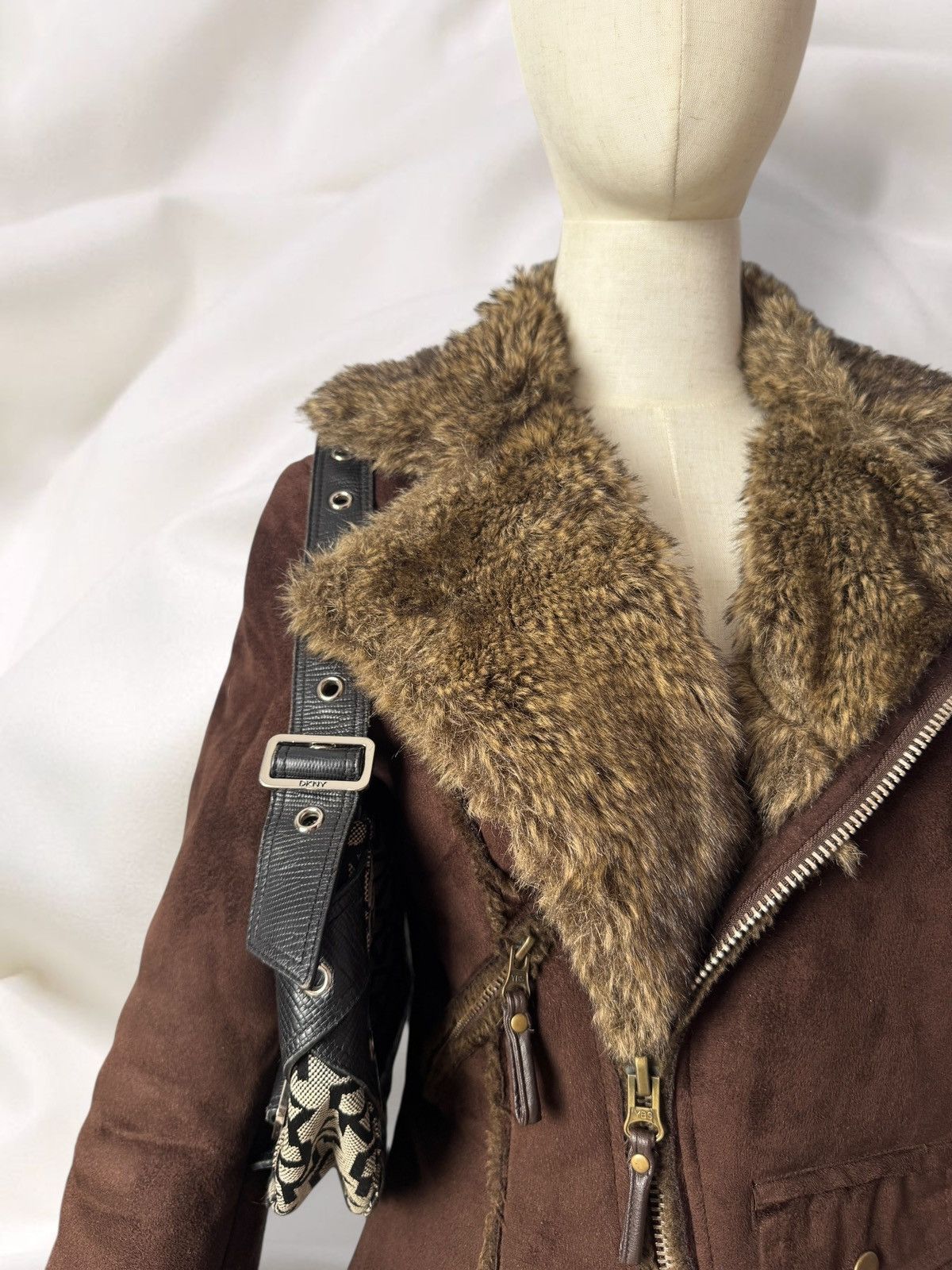 Hysteric Glamour Y2K / Boho Vintage Faux Fur Shearling/Sheepskin Style Jacket Size M / US 6-8 / IT 42-44 - 5 Thumbnail