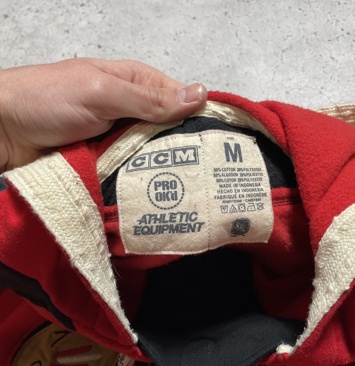 Ccm × NHL Vintage Chicago Blackhawks Hockey Jersey NHL Hoodie Big Logo Size US M / EU 48-50 / 2 - 10 Thumbnail