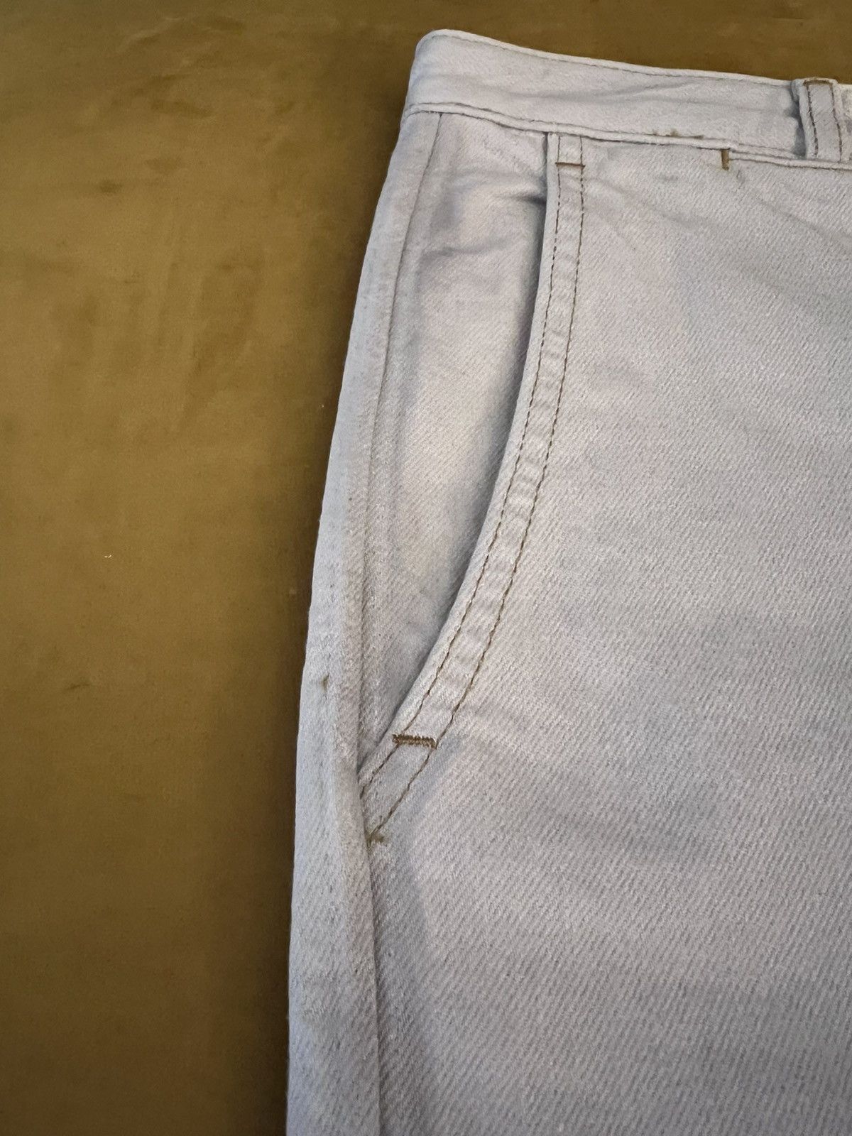 Maison Margiela SS23 hand-painted stone-washed denim shorts, sz 32–34, Italy Size US 32 / EU 48 - 15 Thumbnail