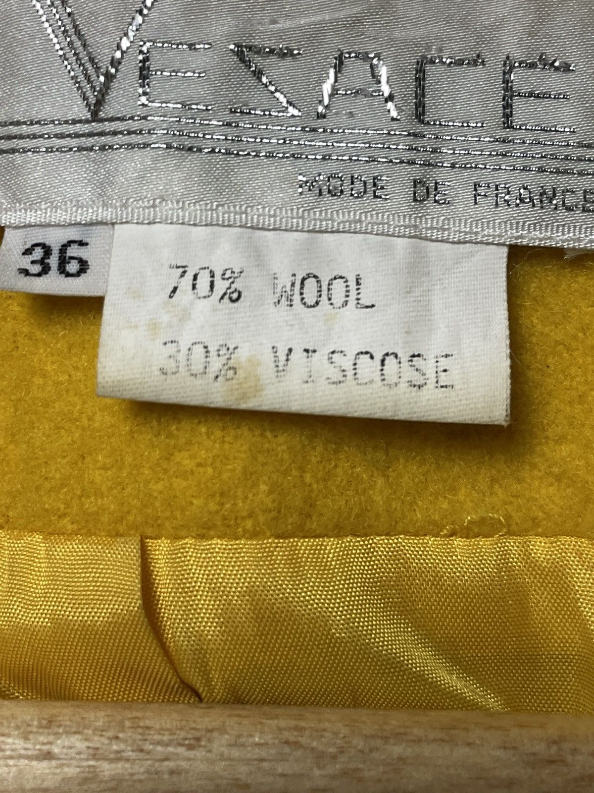Designer × Vintage Vezace Wool + Viscose Outerwear Blazer (45) Size US XS / EU 42 / 0 - 7 Thumbnail