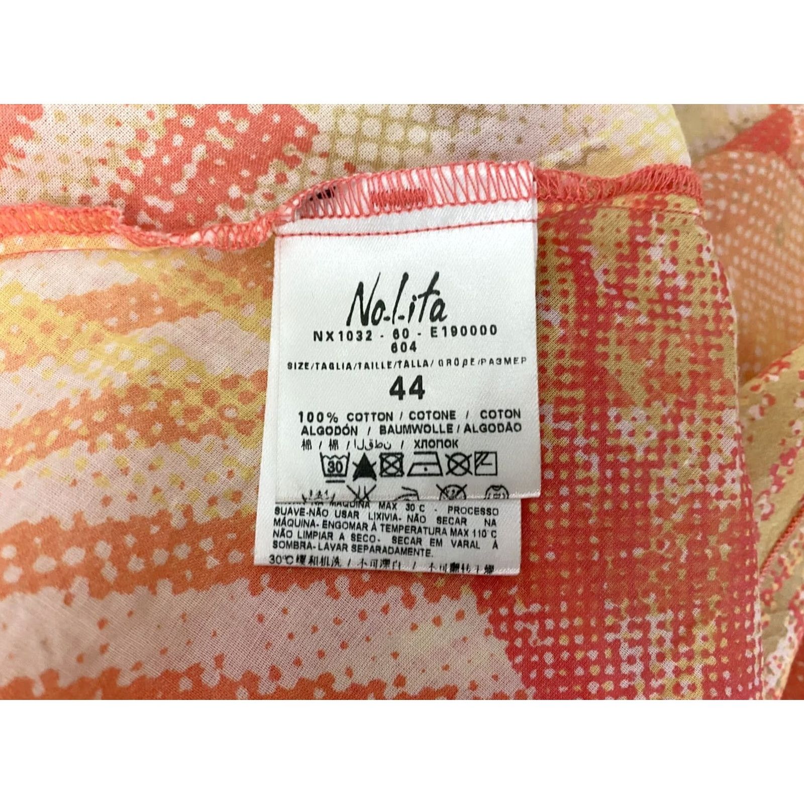 Vintage Nolita NYC Blouse Shirt womens cotton Size 44 Multicoloured Long Sleeve Size M / US 6-8 / IT 42-44 - 5 Thumbnail