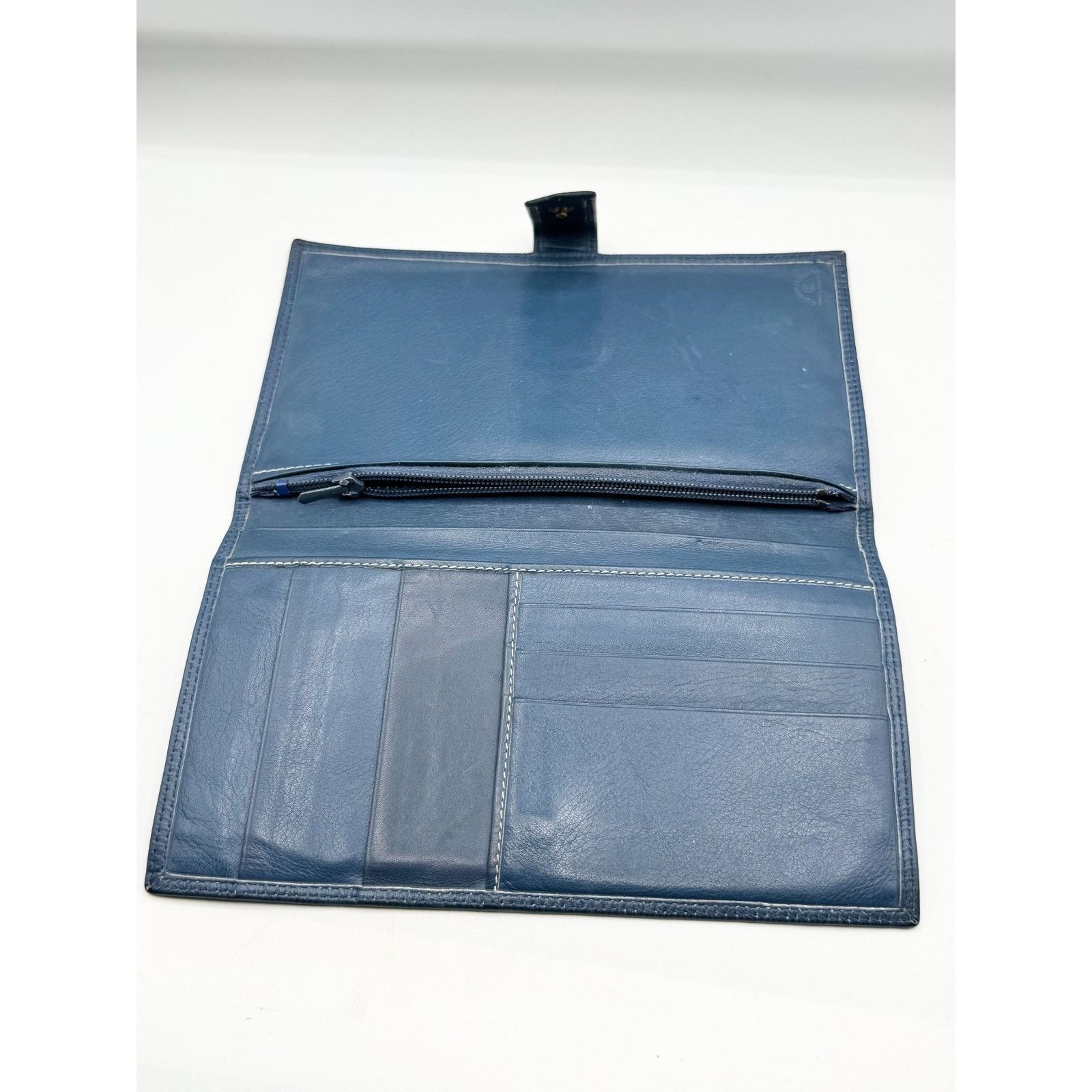 Vintage Vintage Donna Elena Leather blue wallet Size ONE SIZE - 3 Thumbnail
