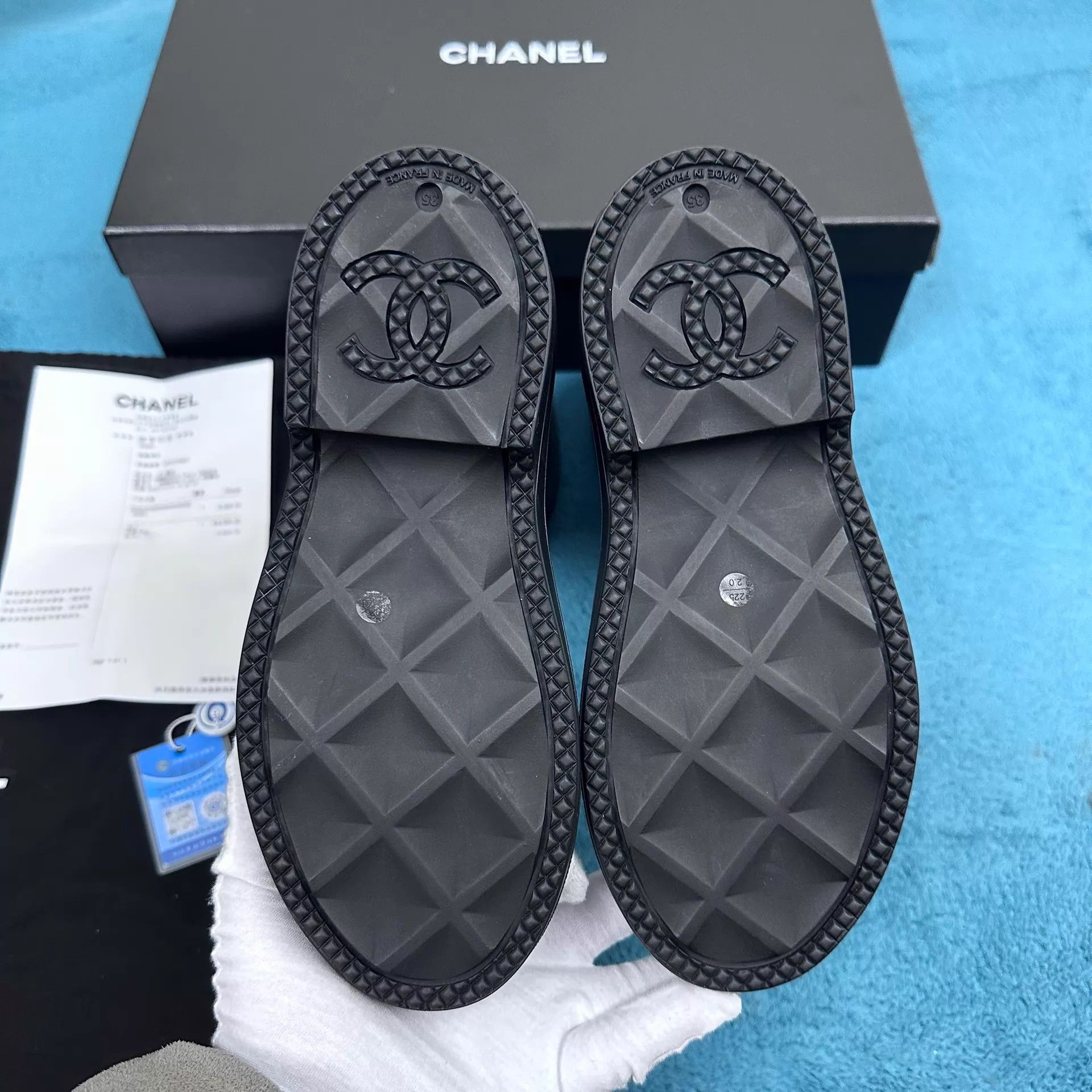 Chanel Chanel 25S Rubber Tall Boots Black EU35 Size US 4.5 / IT 34.5 - 5 Thumbnail