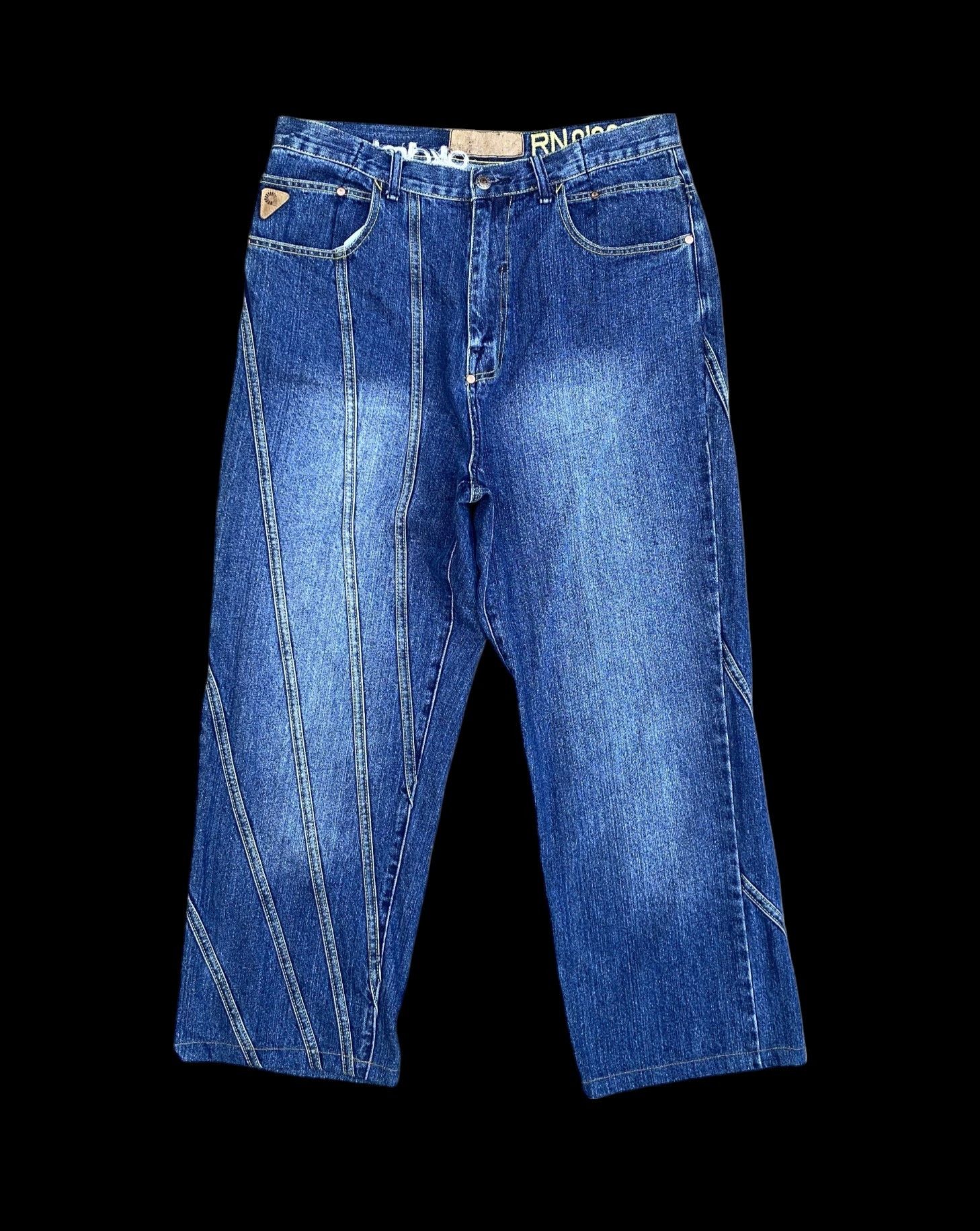Akademiks × Fubu × JNCO VINTAGE Y2K Akademiks WIDE BAGGY denim JNCO style W34 inch Size US 34 / EU 50 - 2 Thumbnail