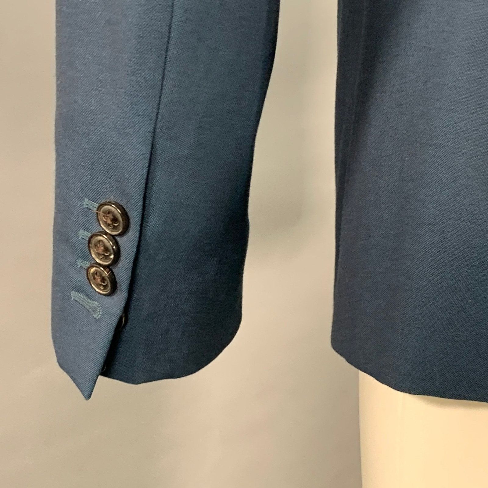 Marc Jacobs MARC JACOBS Size 38 Navy Wool Notch Lapel Sport Coat Size 36R - 4 Thumbnail