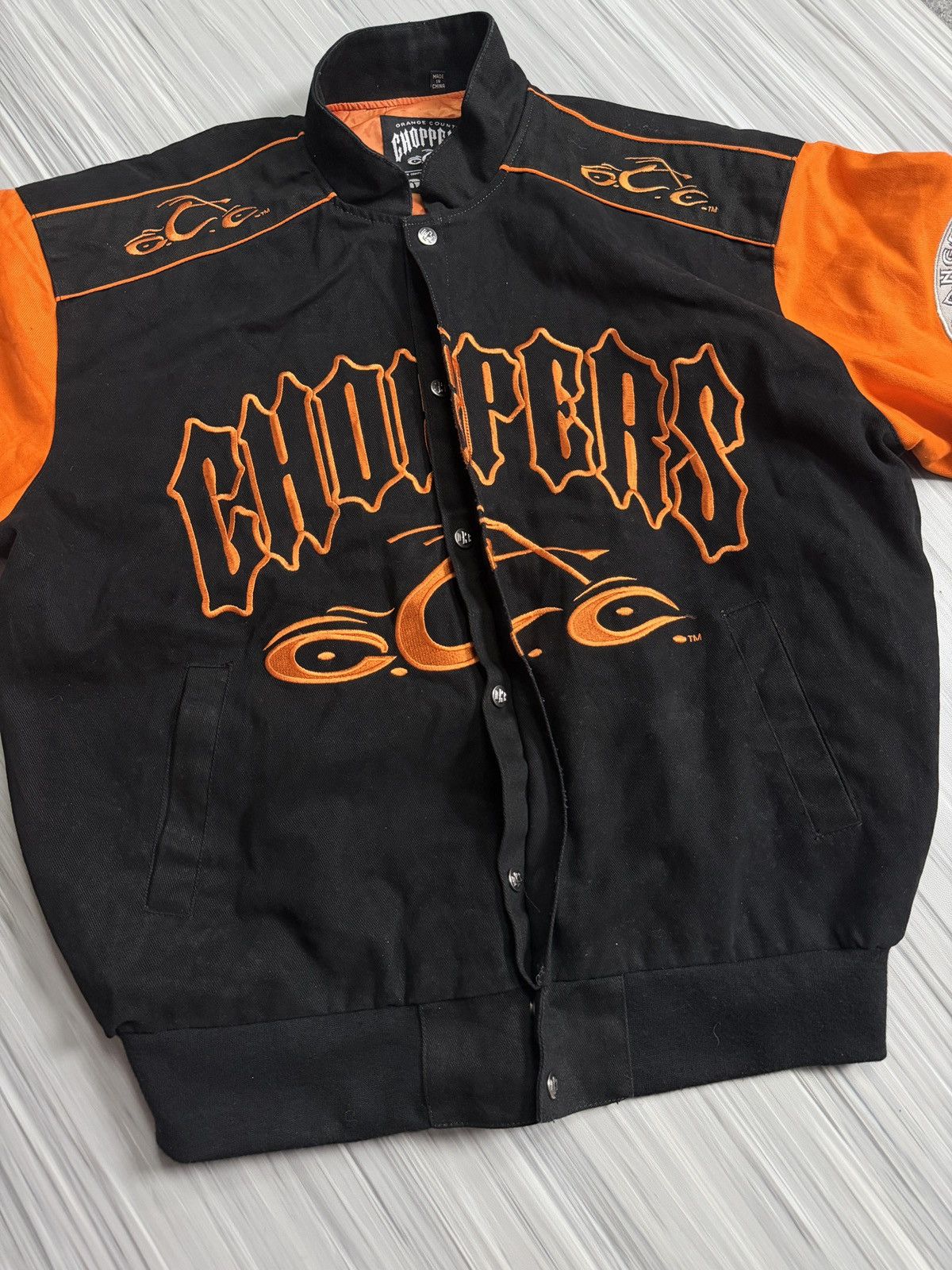 West Coast Choppers Orange County Choppers OCC Racing Jacket Black Orange Y2K Size US XL / EU 56 / 4 - 5 Thumbnail