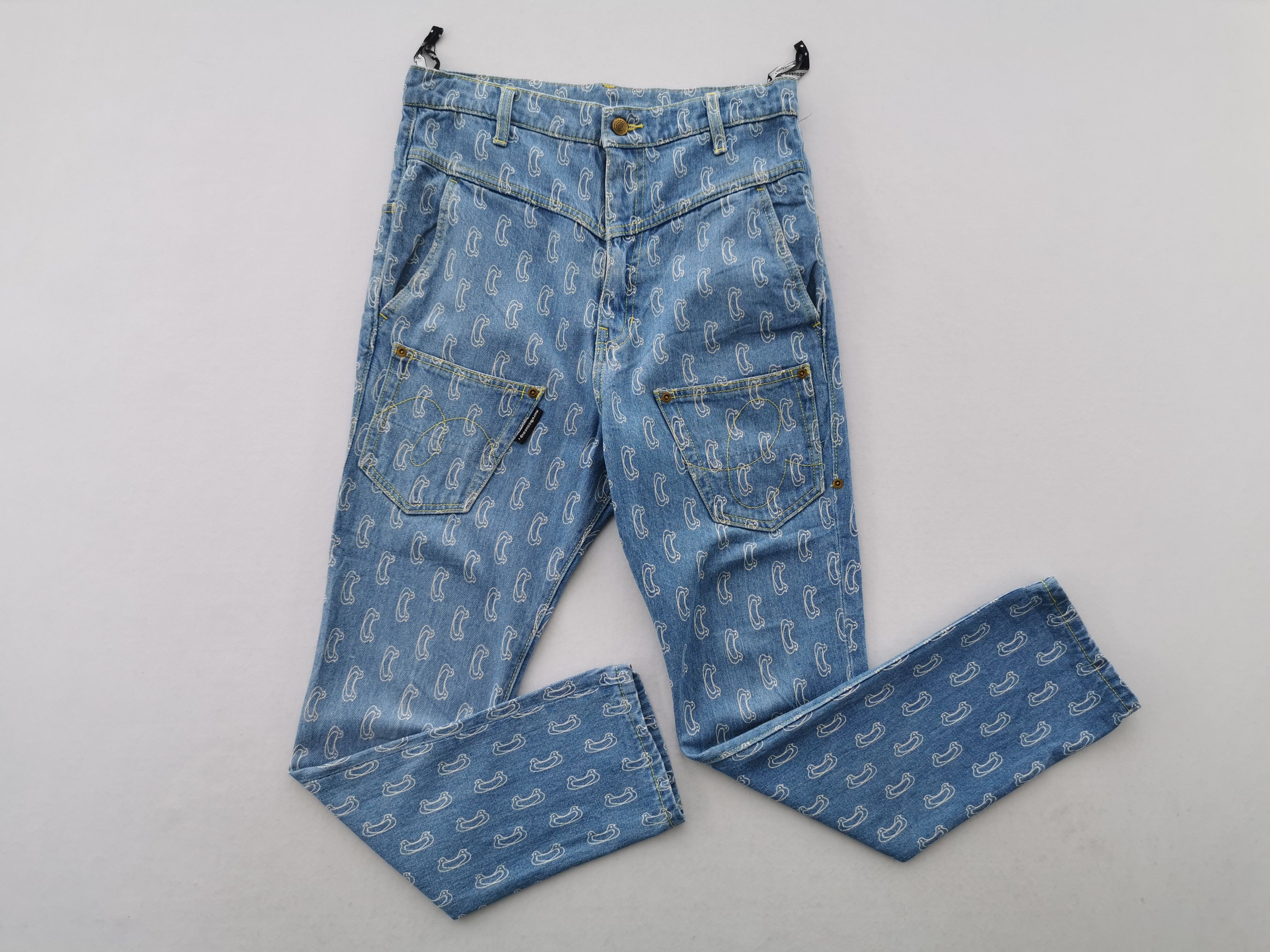 Issey Miyake × mercibeaucoup Mercibeaucoup Issey Miyake Monogram Jeans Womens Size 30 Size 30" / US 8 / IT 44 - 1 Thumbnail