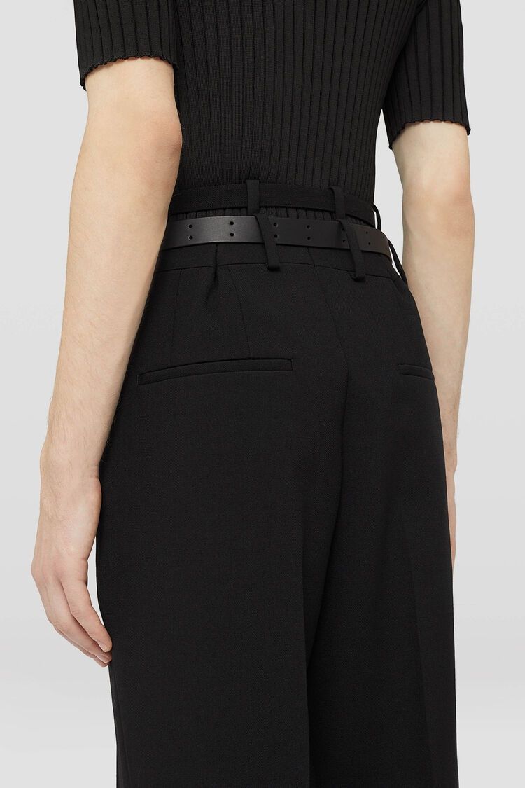 Jil Sander o1w1db10825 Trouser 97 AW 19 W Belt in Black Size US 36 / EU 52 - 7 Thumbnail
