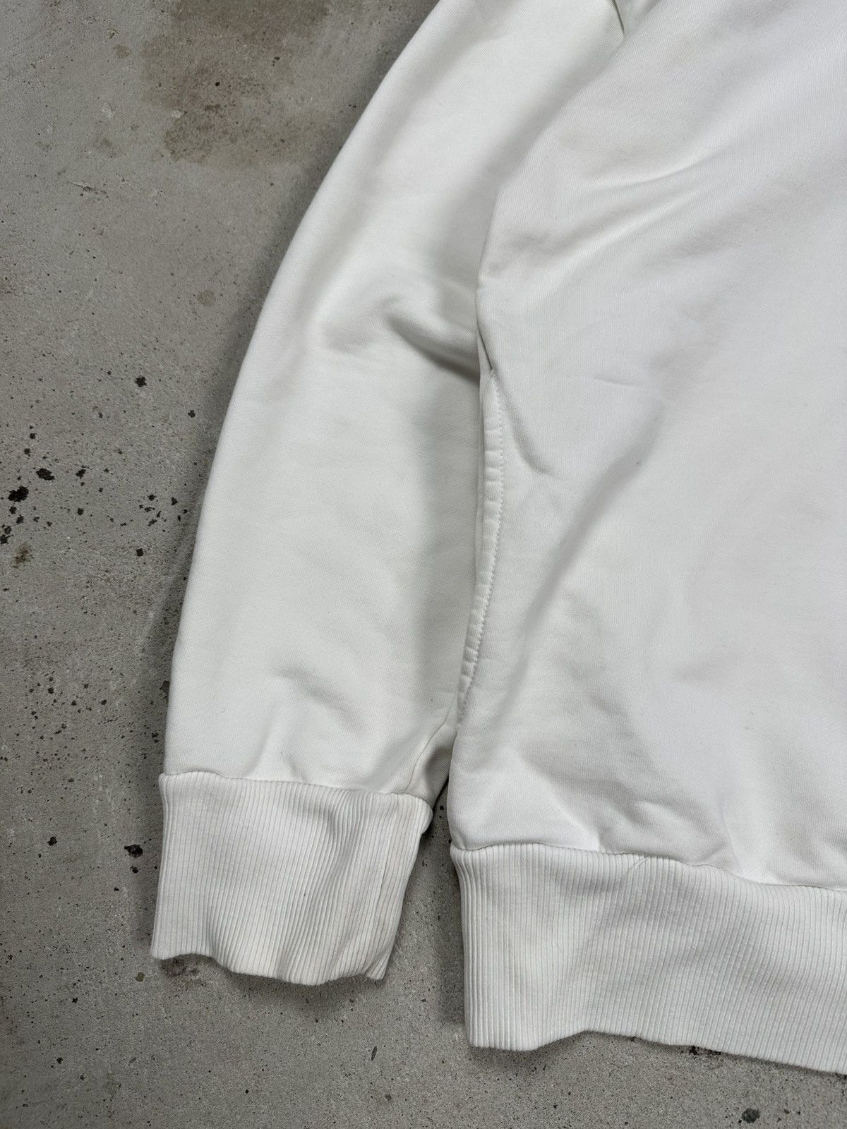 Diesel × Vintage Vintage Y2K Diesel Hybrid Logo White Boxy Hoodie Sweatshirt Size US L / EU 52-54 / 3 - 3 Thumbnail