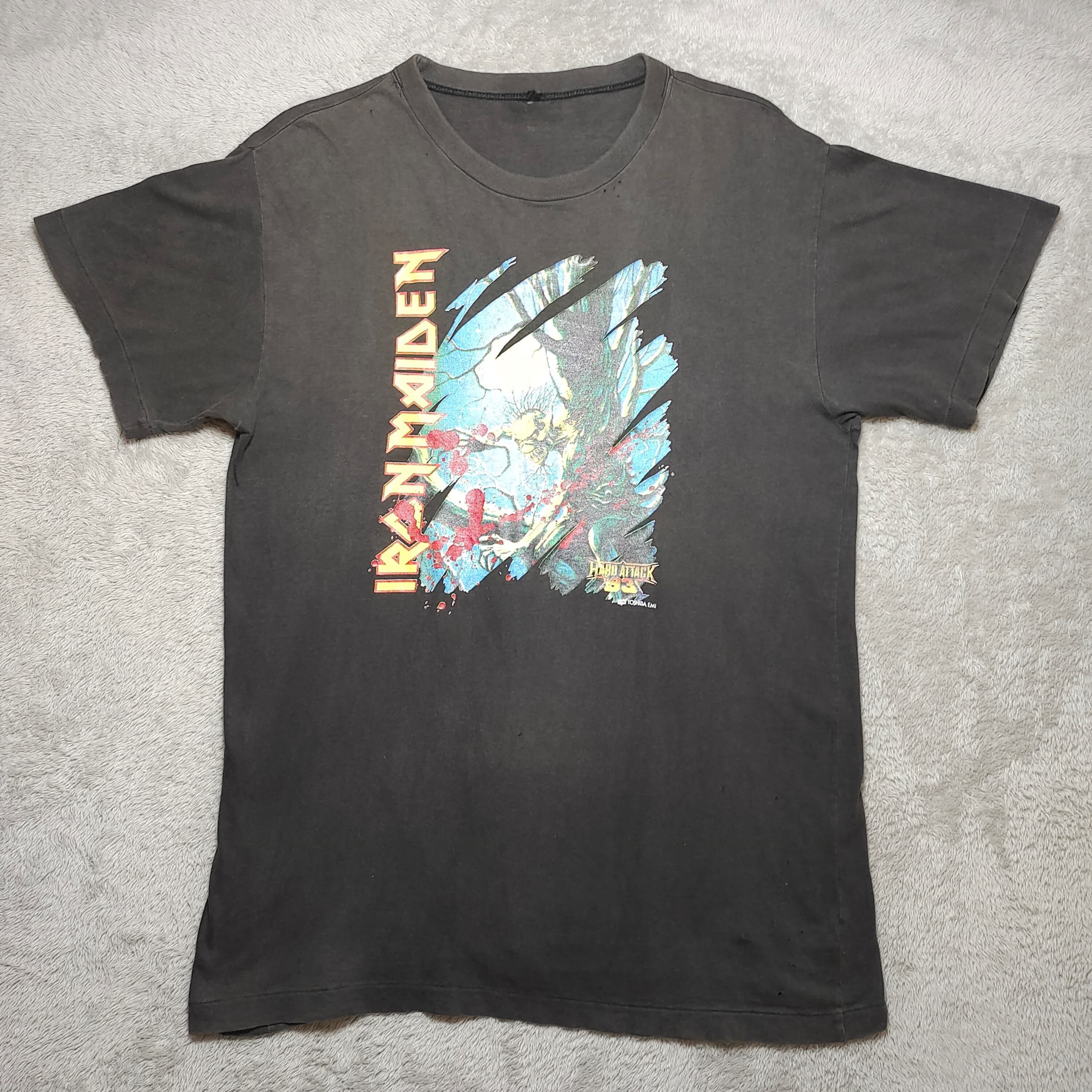 Iron Maiden VINTAGE IRON MAIDEN HARD ATTACK 93 PROMO TOSHIBA EMI T SHIRT Size US M / EU 48-50 / 2 - 1 Thumbnail
