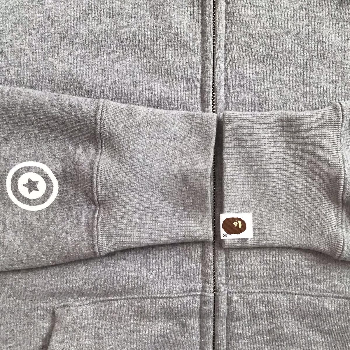 Bape BAPE Purple x gray shark full zip hoodie a bathing ape Size US M / EU 48-50 / 2 - 6 Thumbnail