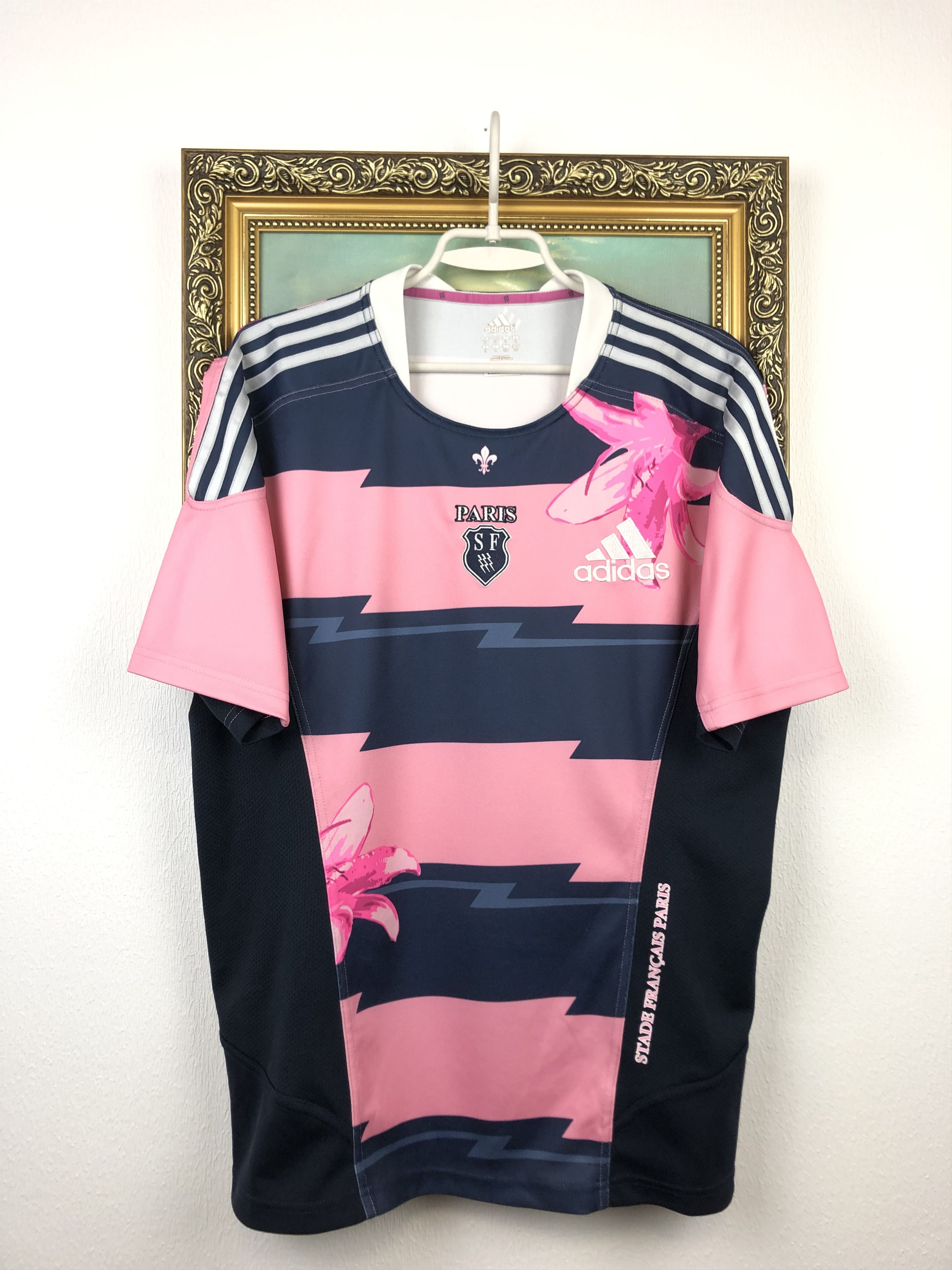 Adidas SF Stade Francais Paris Rugby Jersey Shirt Rare